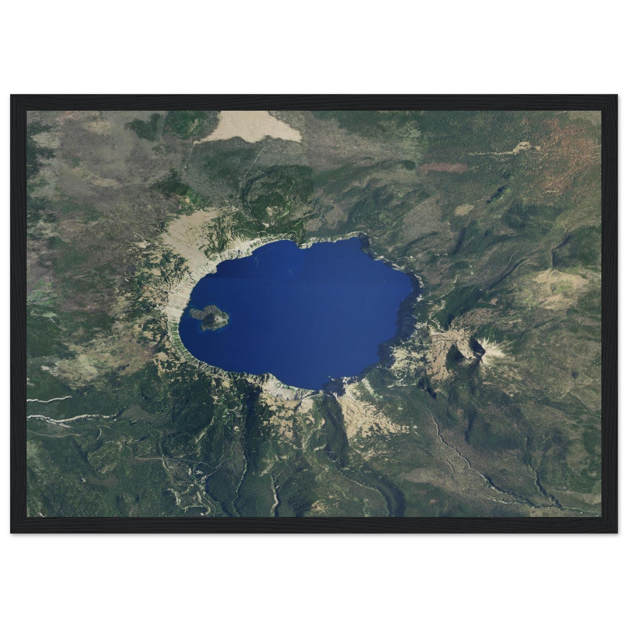 Crater Lake National Park Natural Earth Print - Ink And Atlas