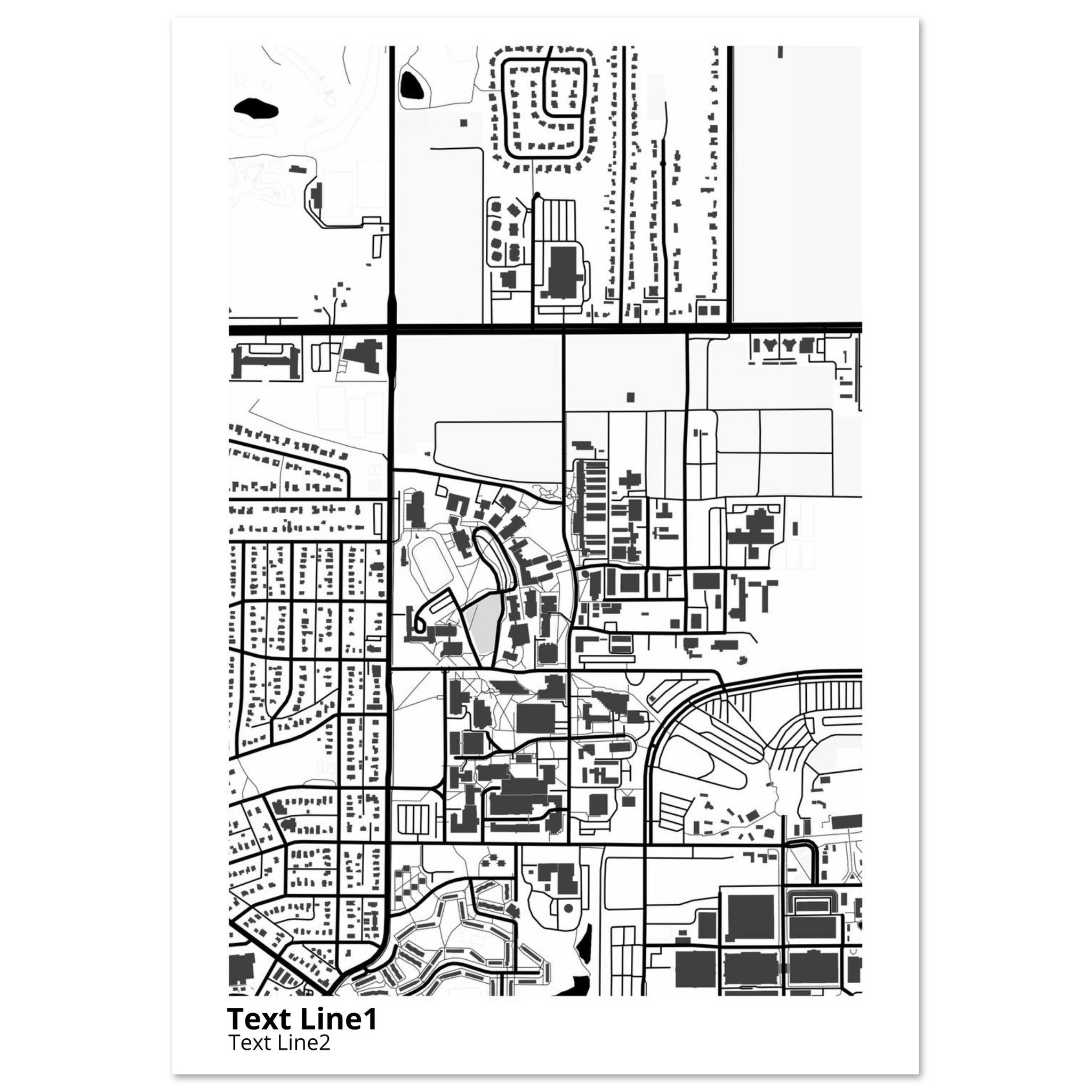 university of minnesota twin cities campus map poster