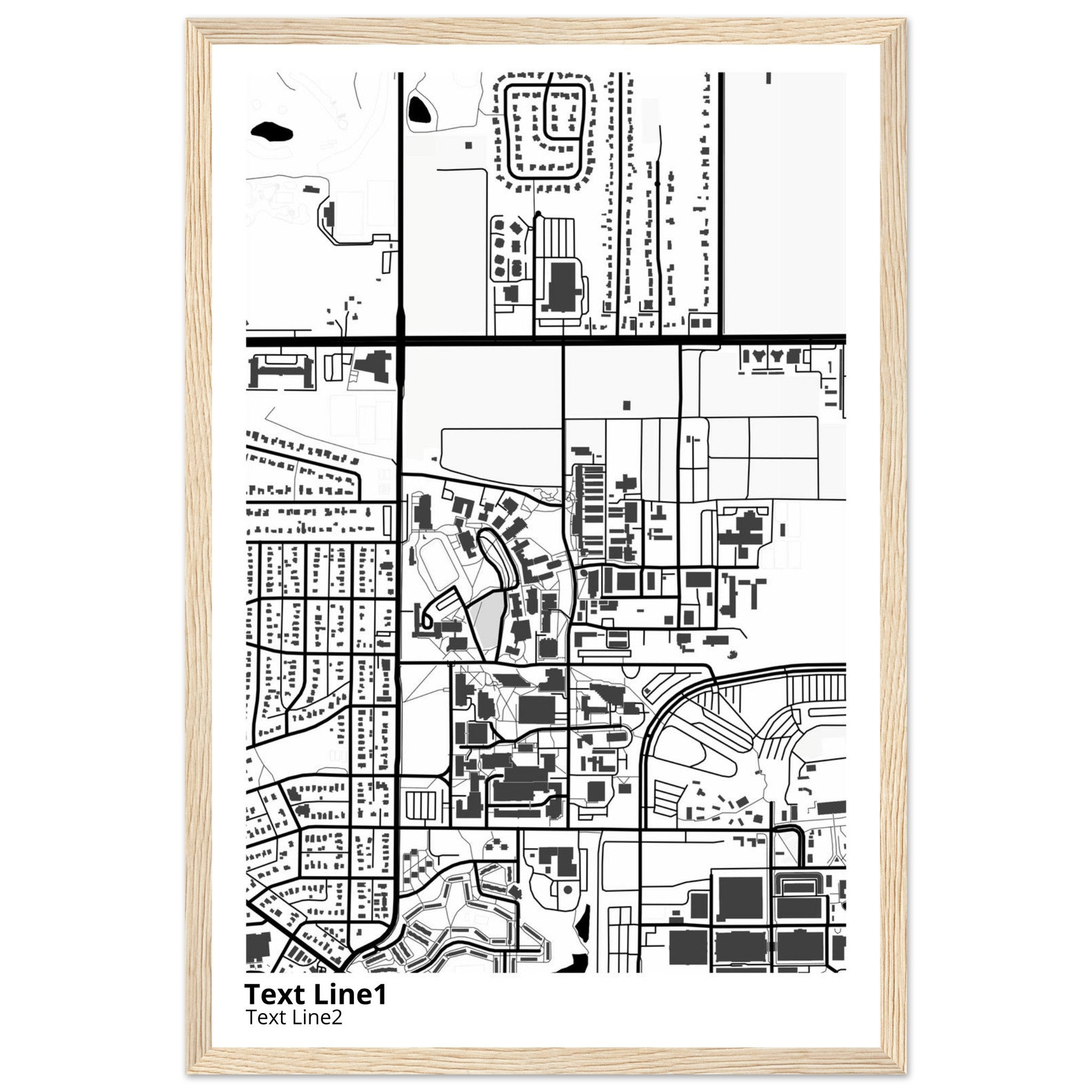 university of minnesota twin cities campus map poster