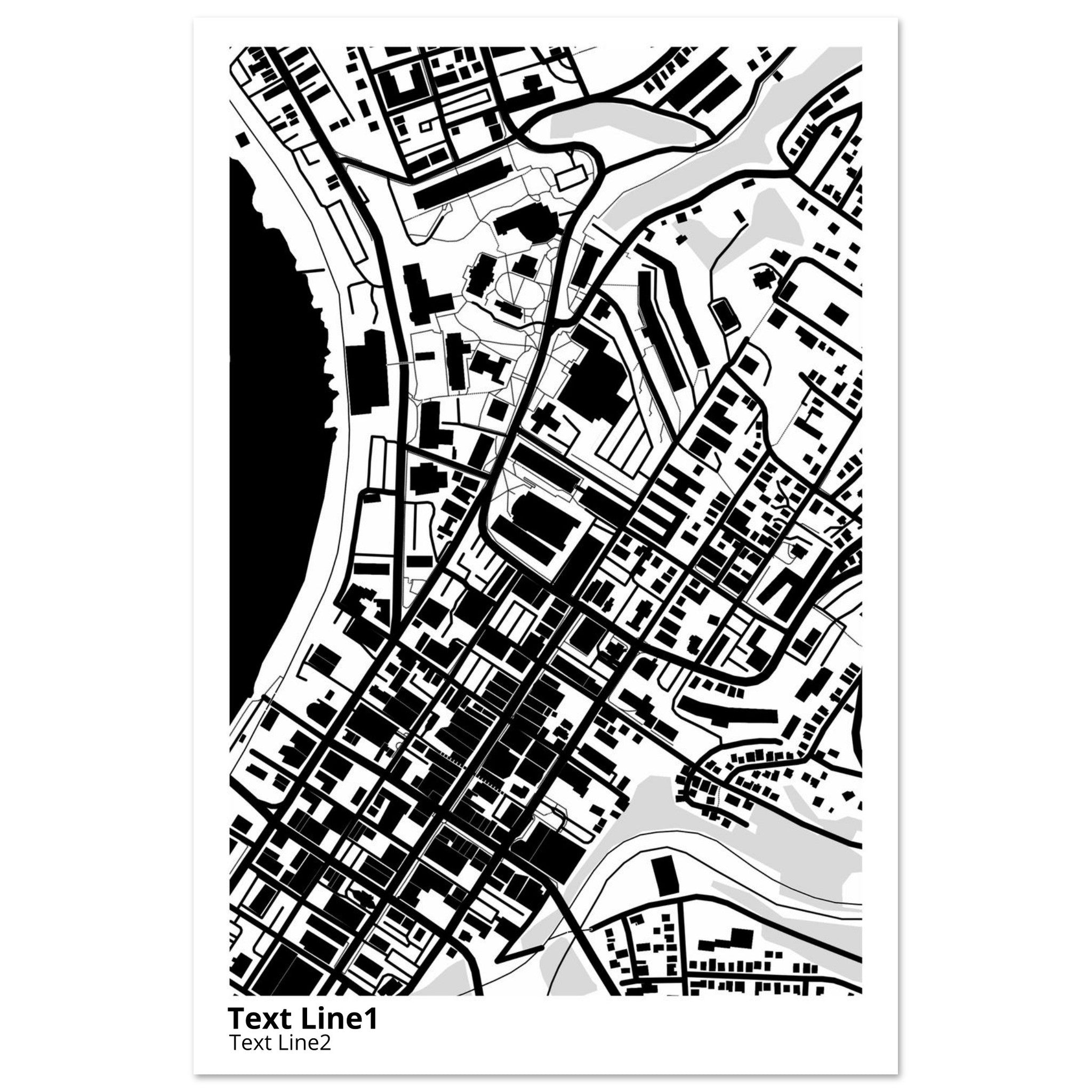 West Virginia University Campus Map Poster | Graduation Gift - Ink And Atlas