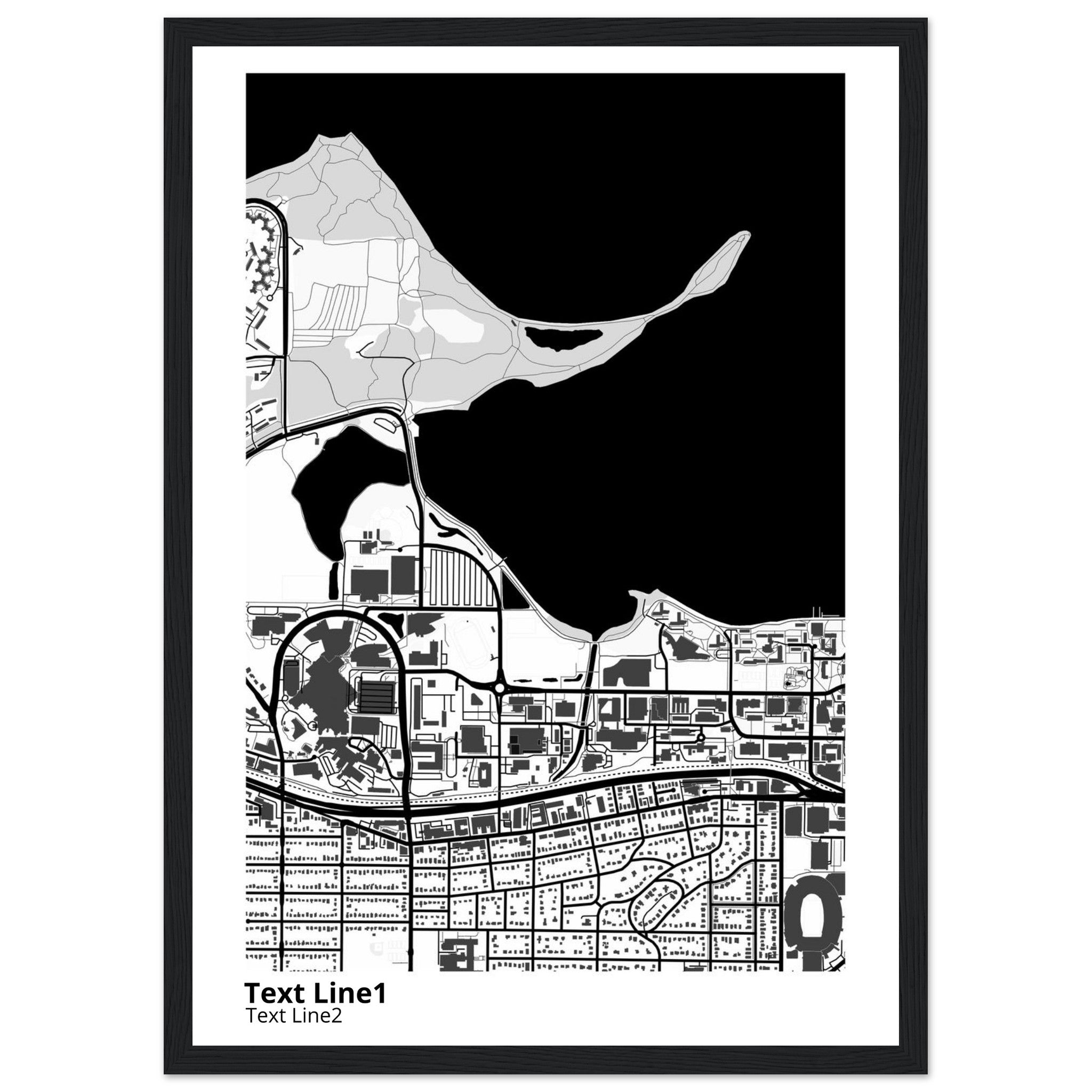 University of Wisconsin (Madison) Campus Map Poster | Graduation Gift - Ink And Atlas