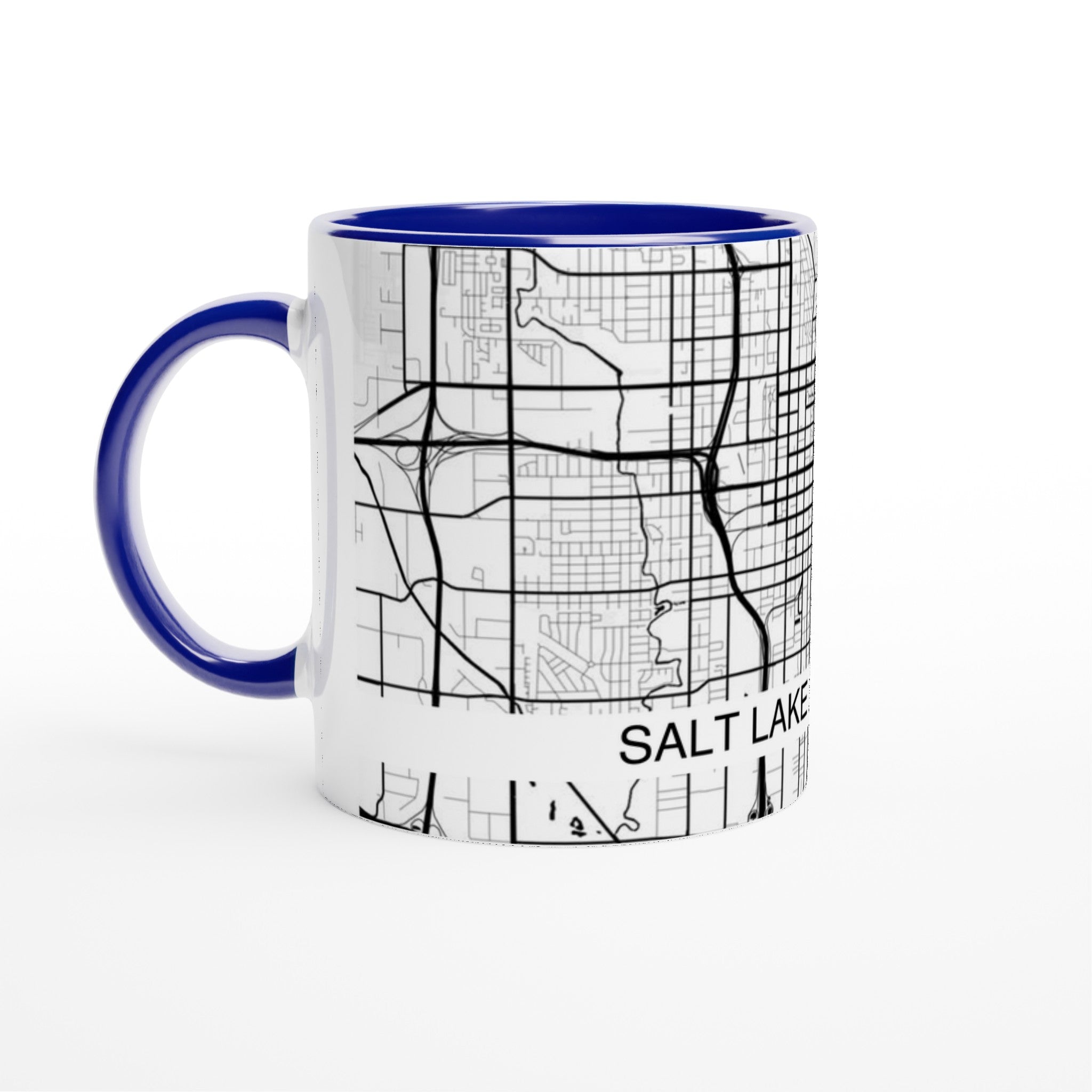 salt lake city modern city map mug 11oz