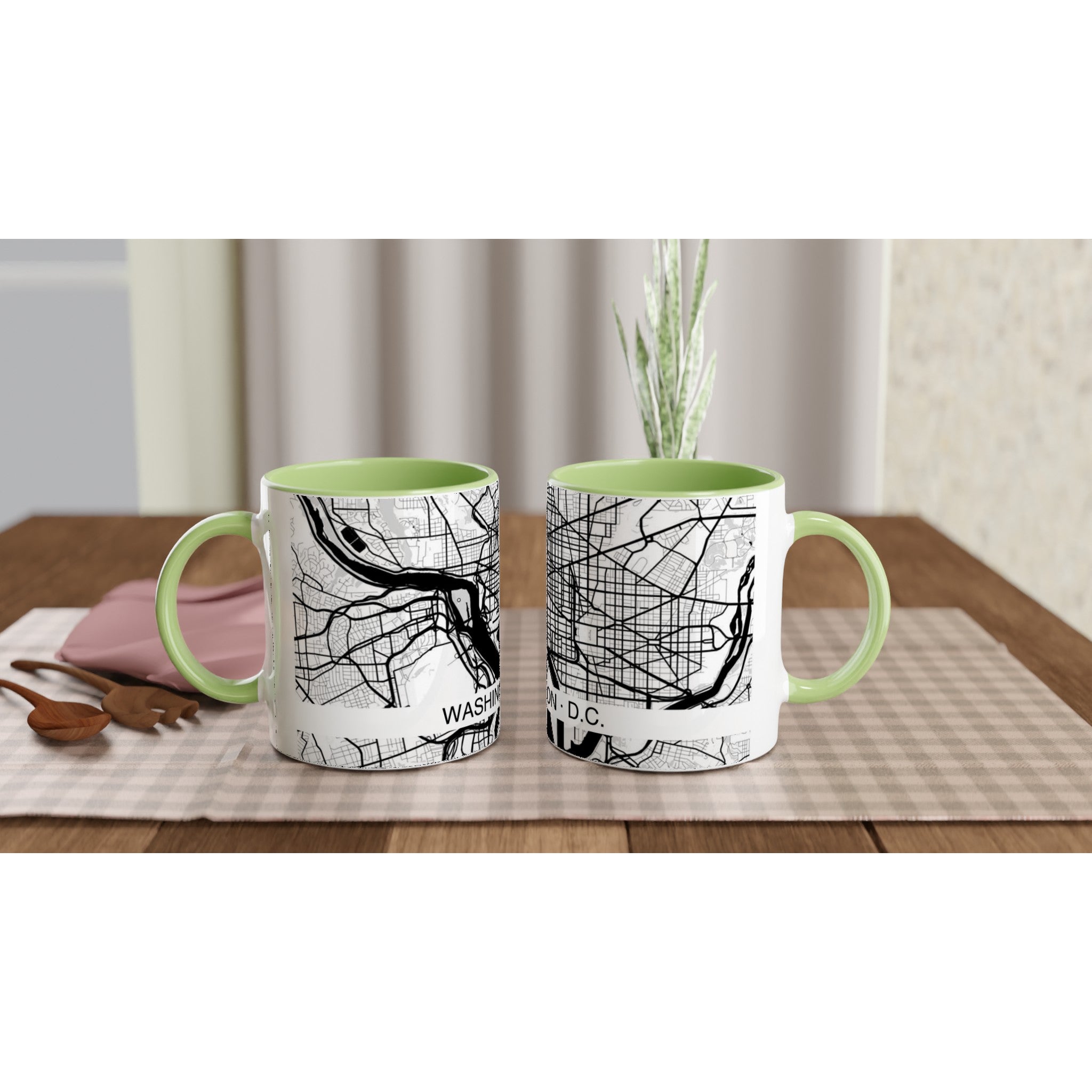Washington D.C. Modern City Map Mug (11oz) - Ink And Atlas
