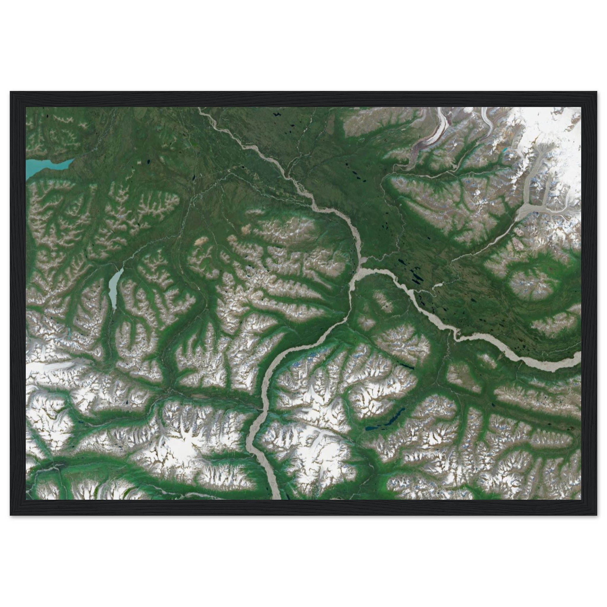 Wrangell–St. Elias National Park Natural Earth Print - Ink And Atlas