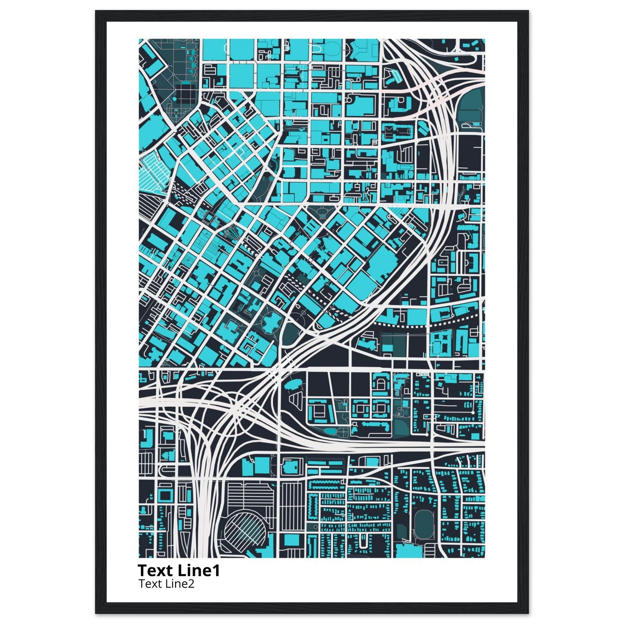 georgia state university campus map poster