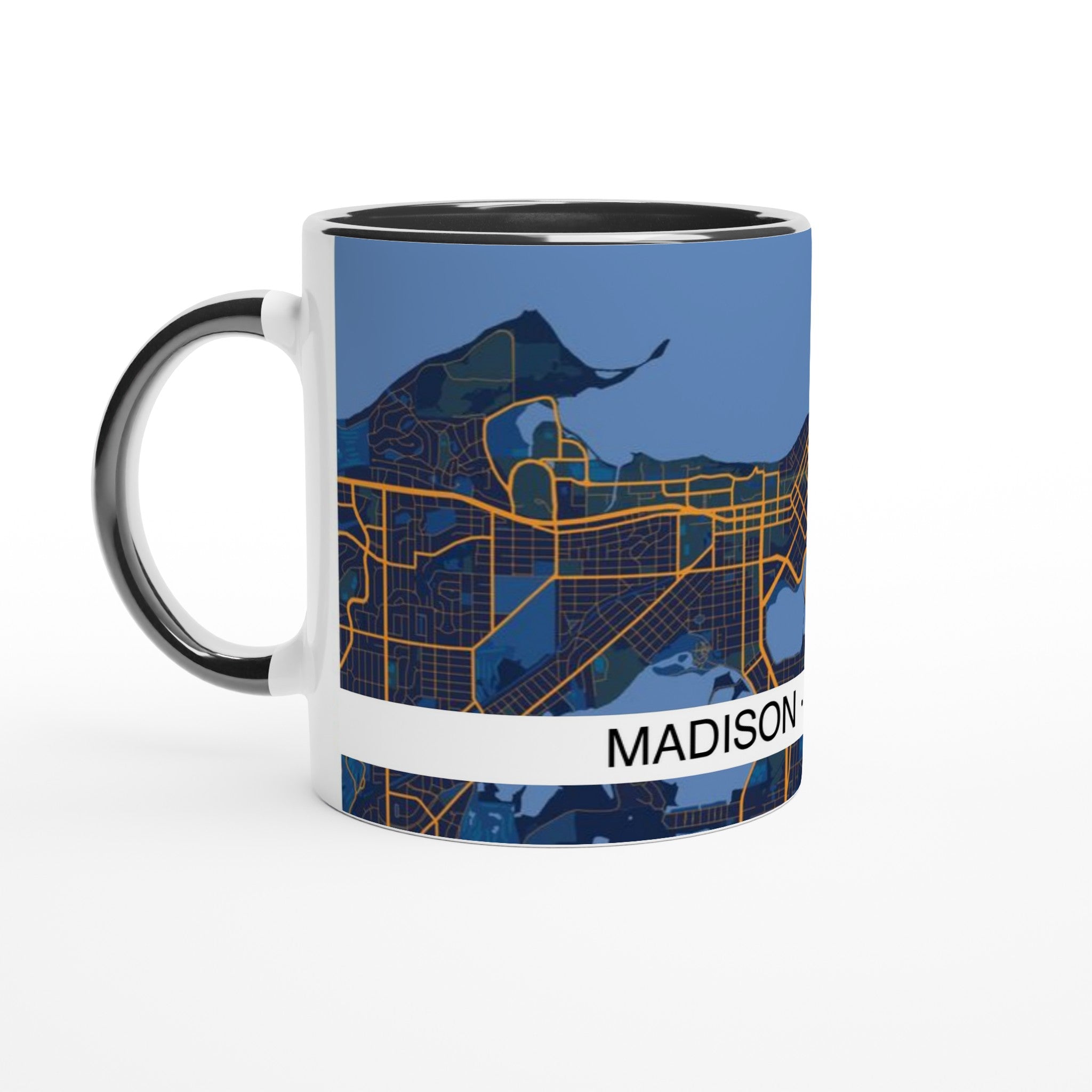 Madison Modern City Map Mug (11oz) - Ink And Atlas