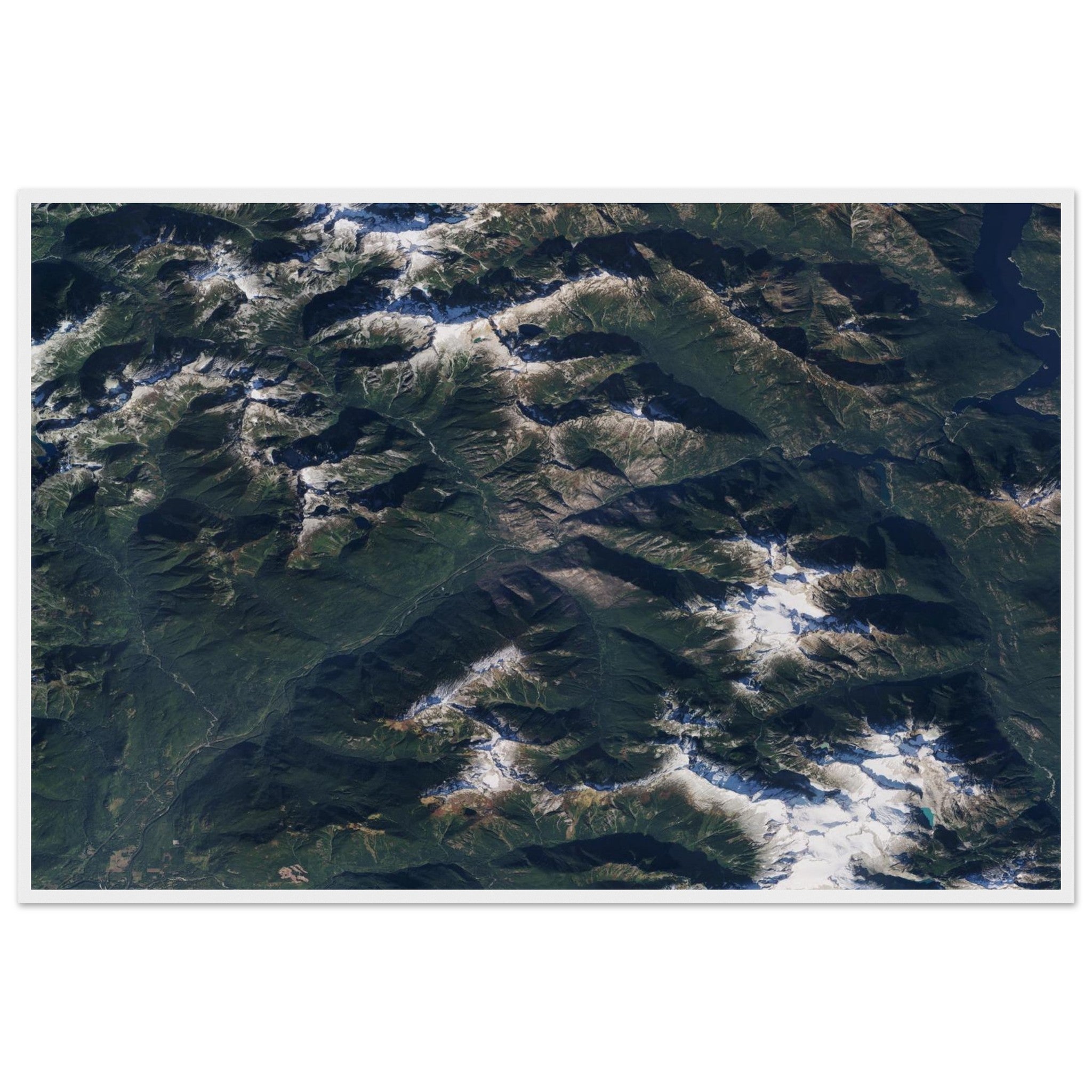 North Cascades National Park Natural Earth Print - Ink And Atlas
