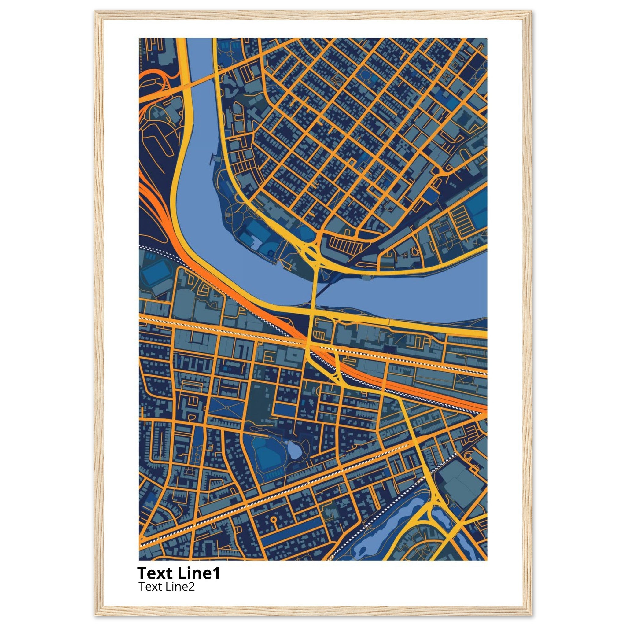 boston university campus map poster