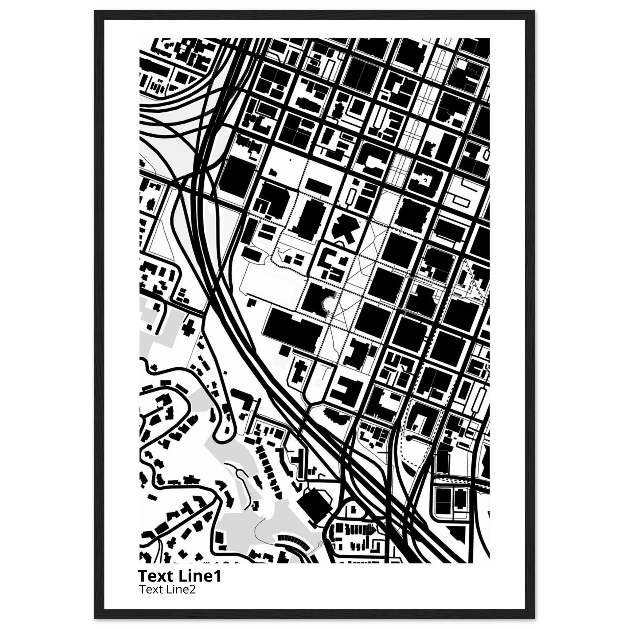 Portland State University Campus Map Poster | Graduation Gift - Ink And Atlas