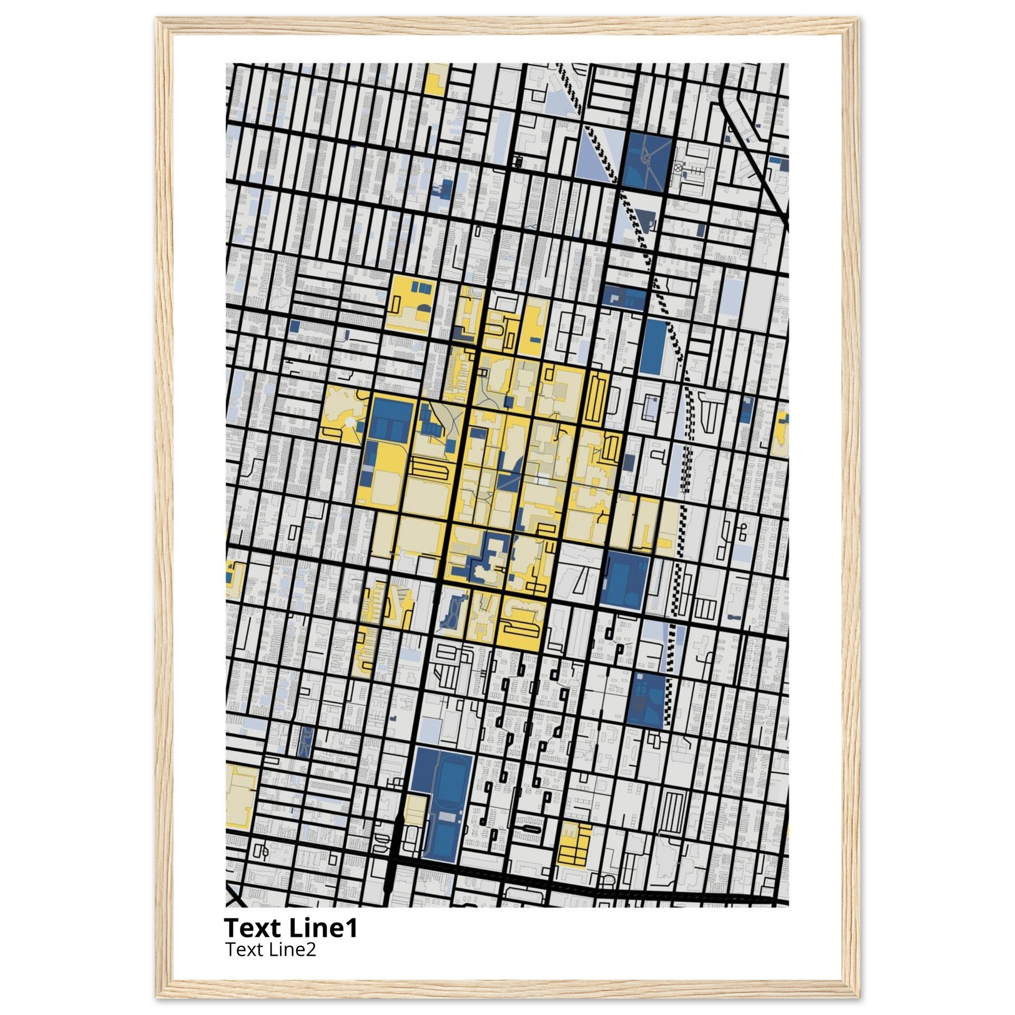 Temple University Pennsylvania Campus Map Poster | Graduation Gift - Ink And Atlas