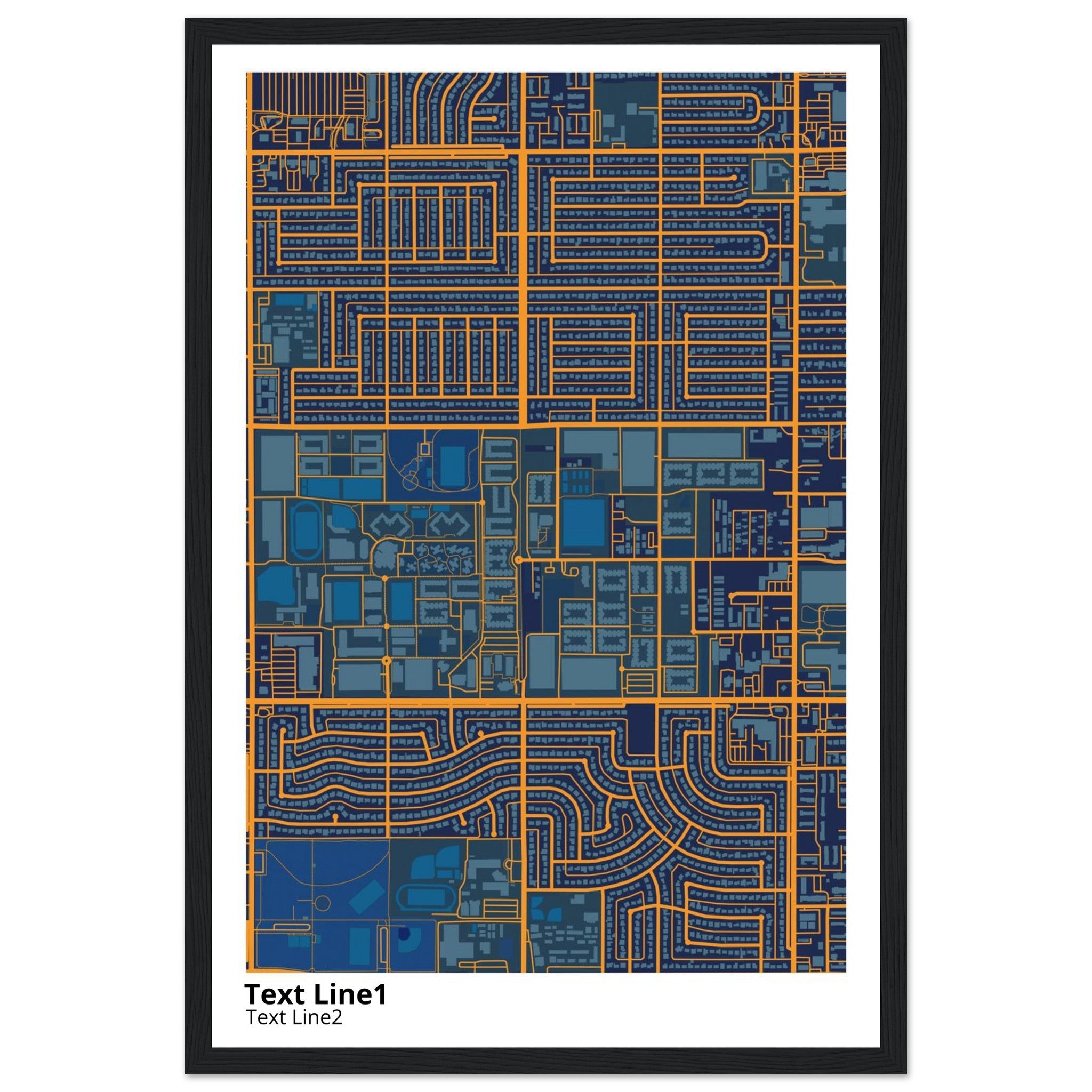 grand canyon university campus map poster