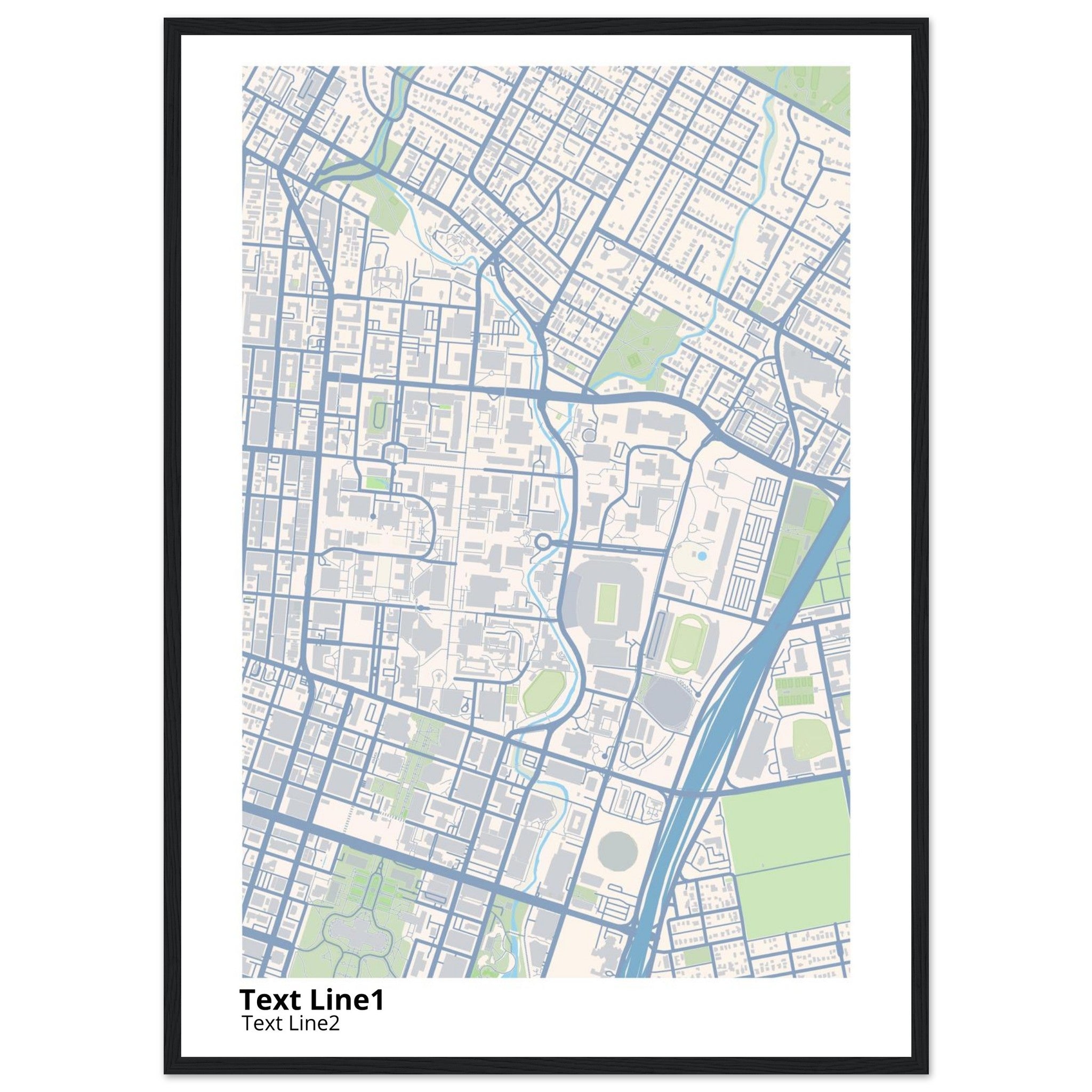 University of Texas at Austin Campus Map Poster | Graduation Gift - Ink And Atlas