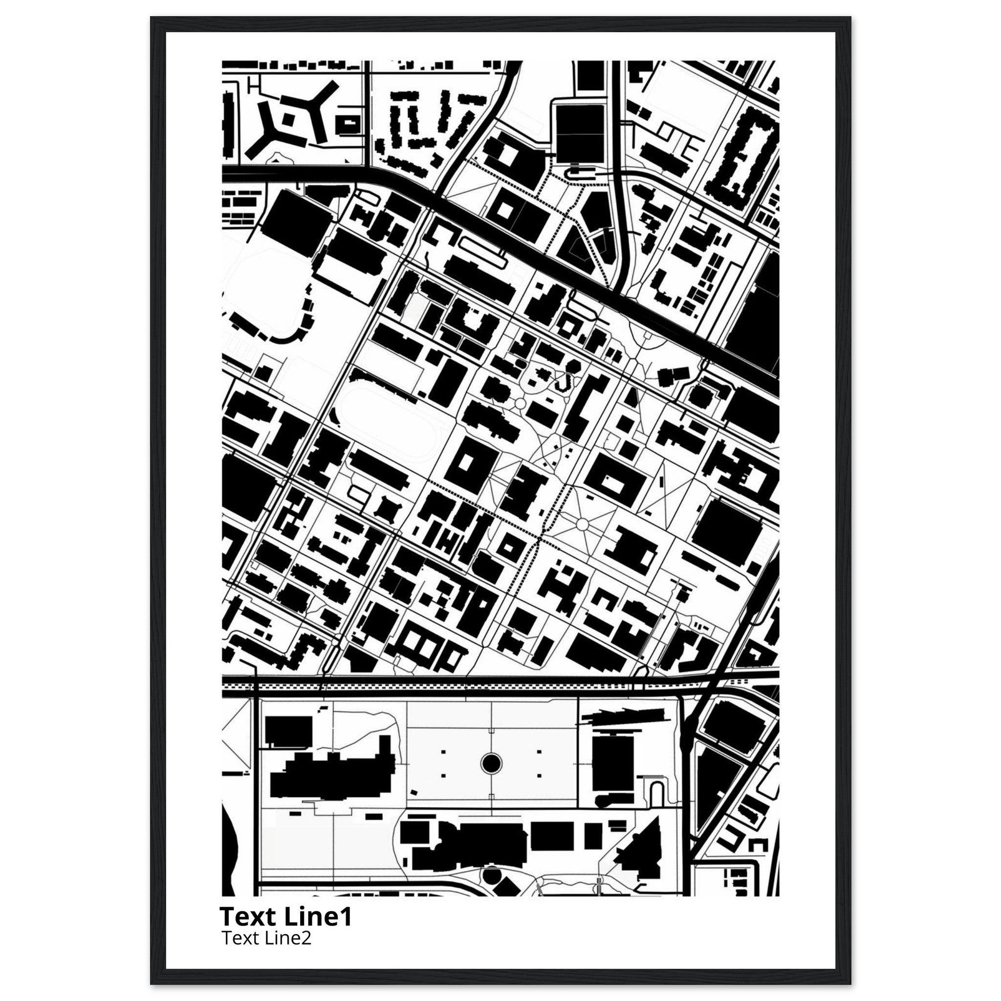 university of southern california campus map poster