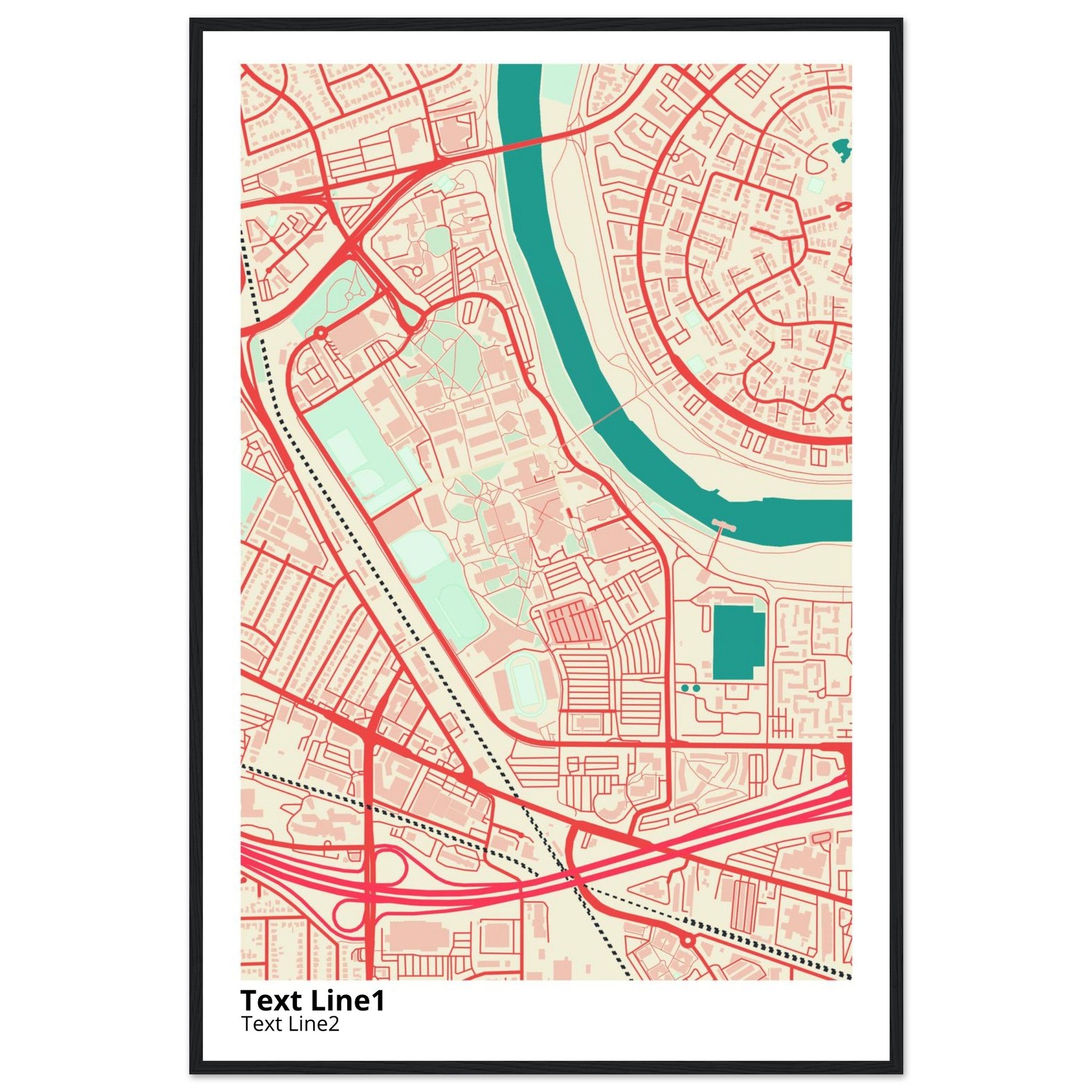 california state university sacramento campus map poster