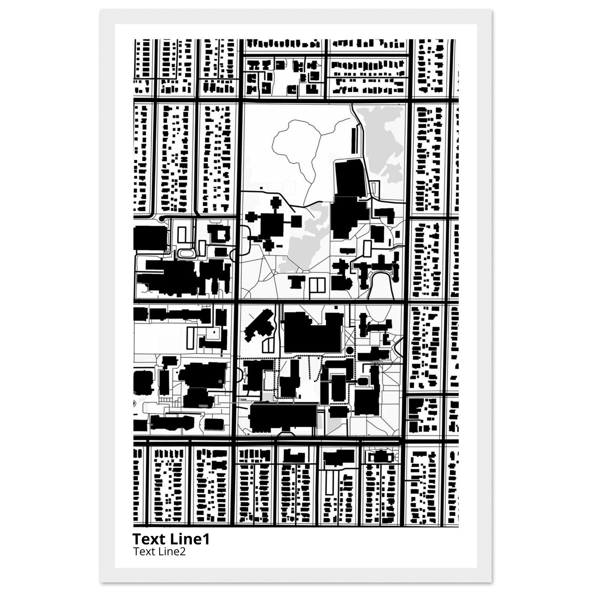 University of Wisconsin (Milwaukee) Campus Map Poster | Alumni Gift - Ink And Atlas