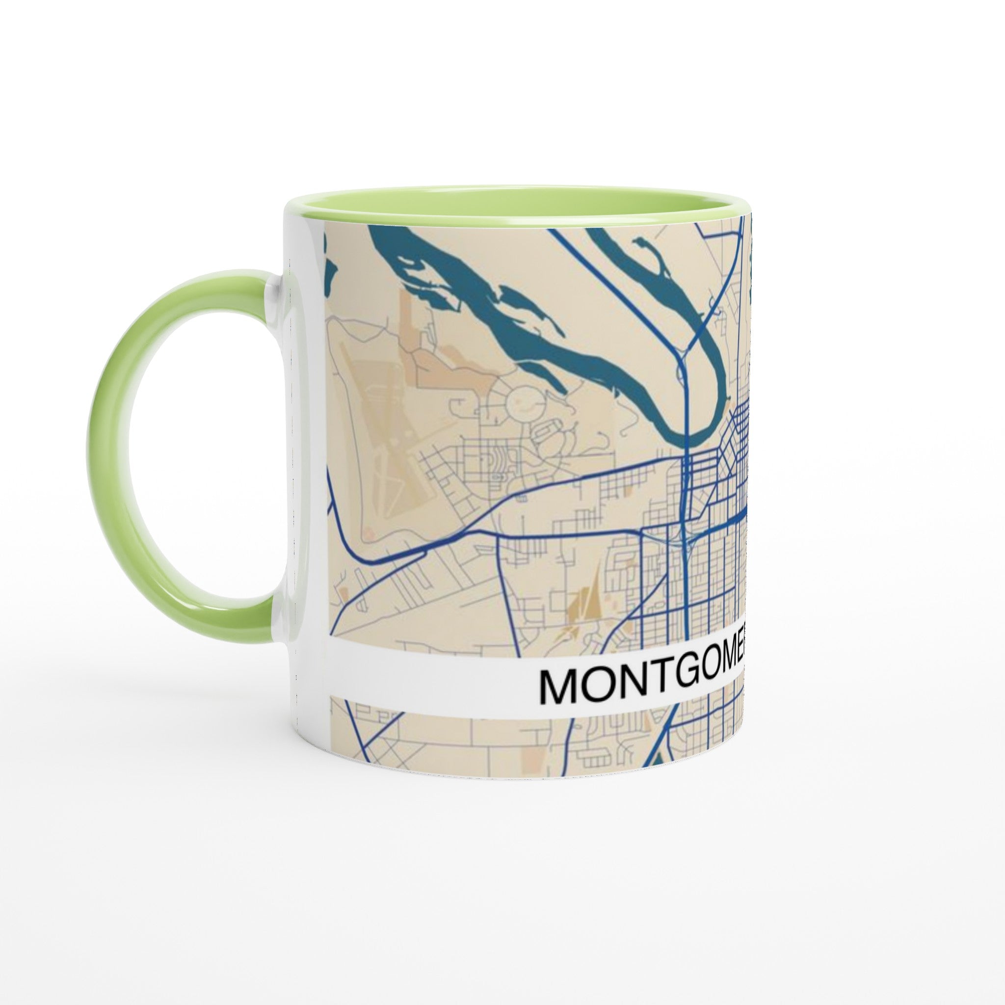 Montgomery Alabama Modern City Map Mug - Ink And Atlas