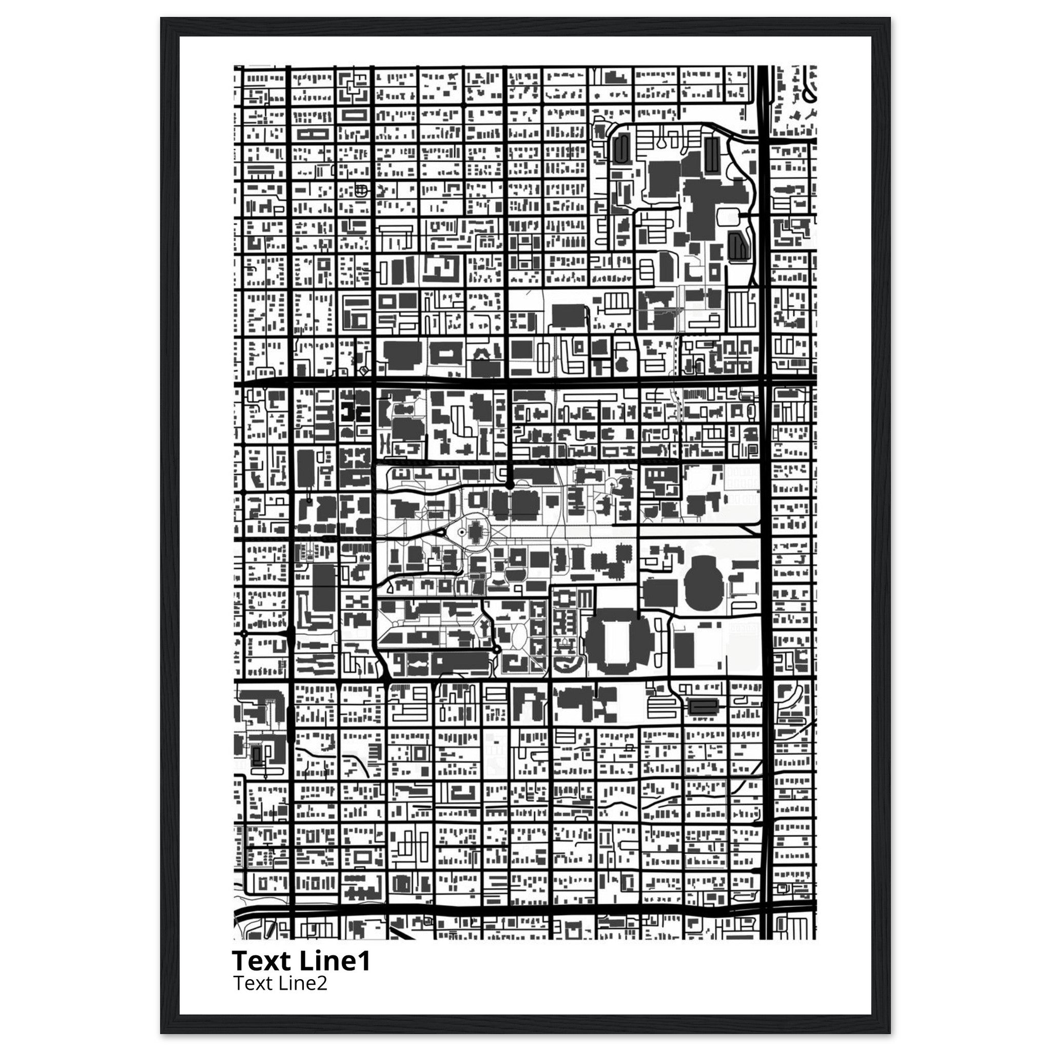 university of arizona campus map poster