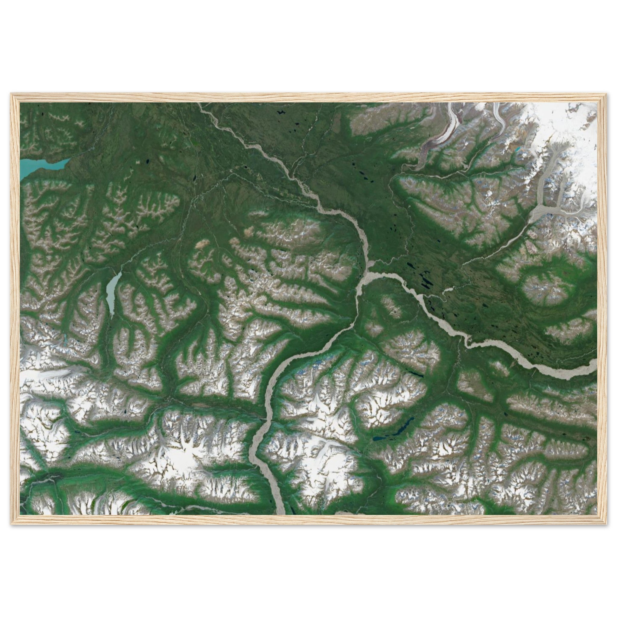 Wrangell–St. Elias National Park Natural Earth Print - Ink And Atlas