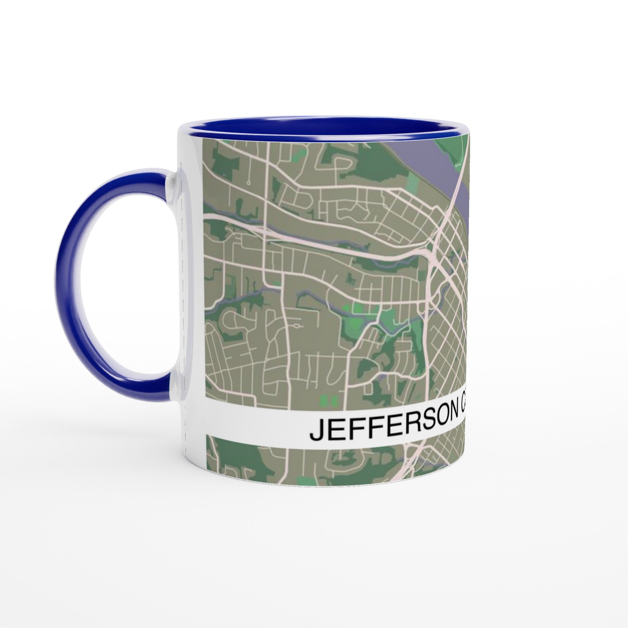 Jefferson City Modern City Map Mug (11oz) - Ink And Atlas