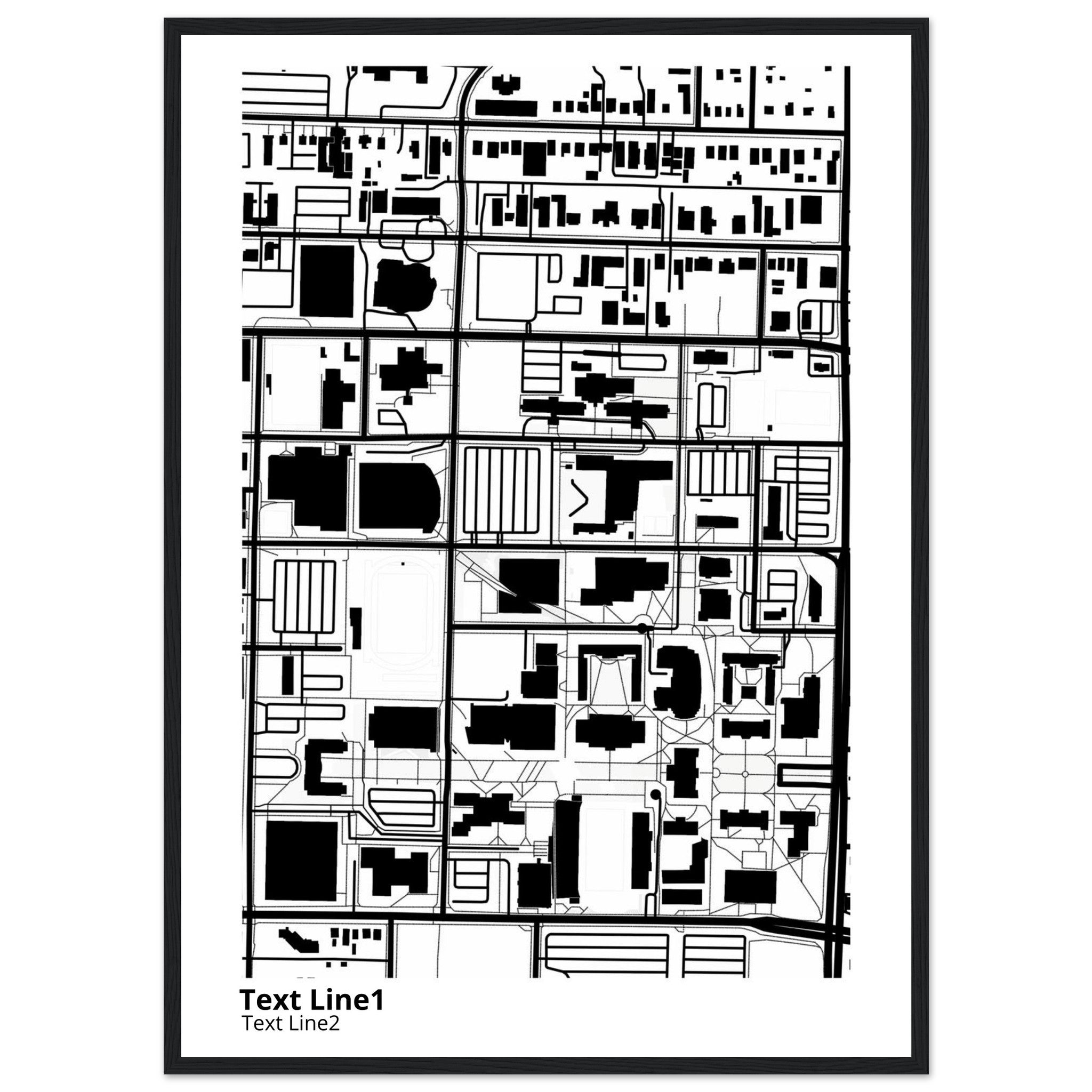 missouri state university springfield campus map poster