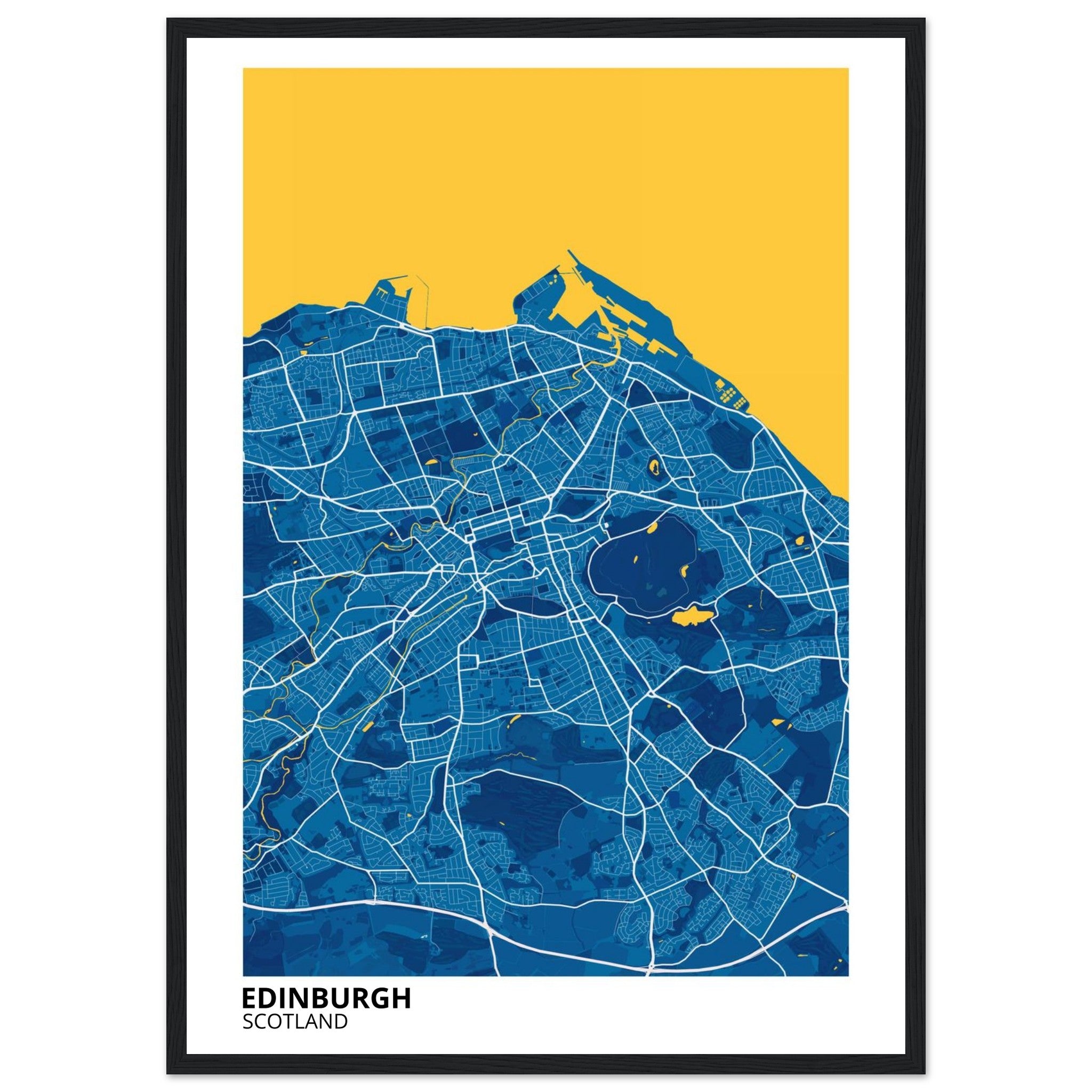 Edinburgh Scotland City Map Poster | Custom Map Art Print - Ink And Atlas