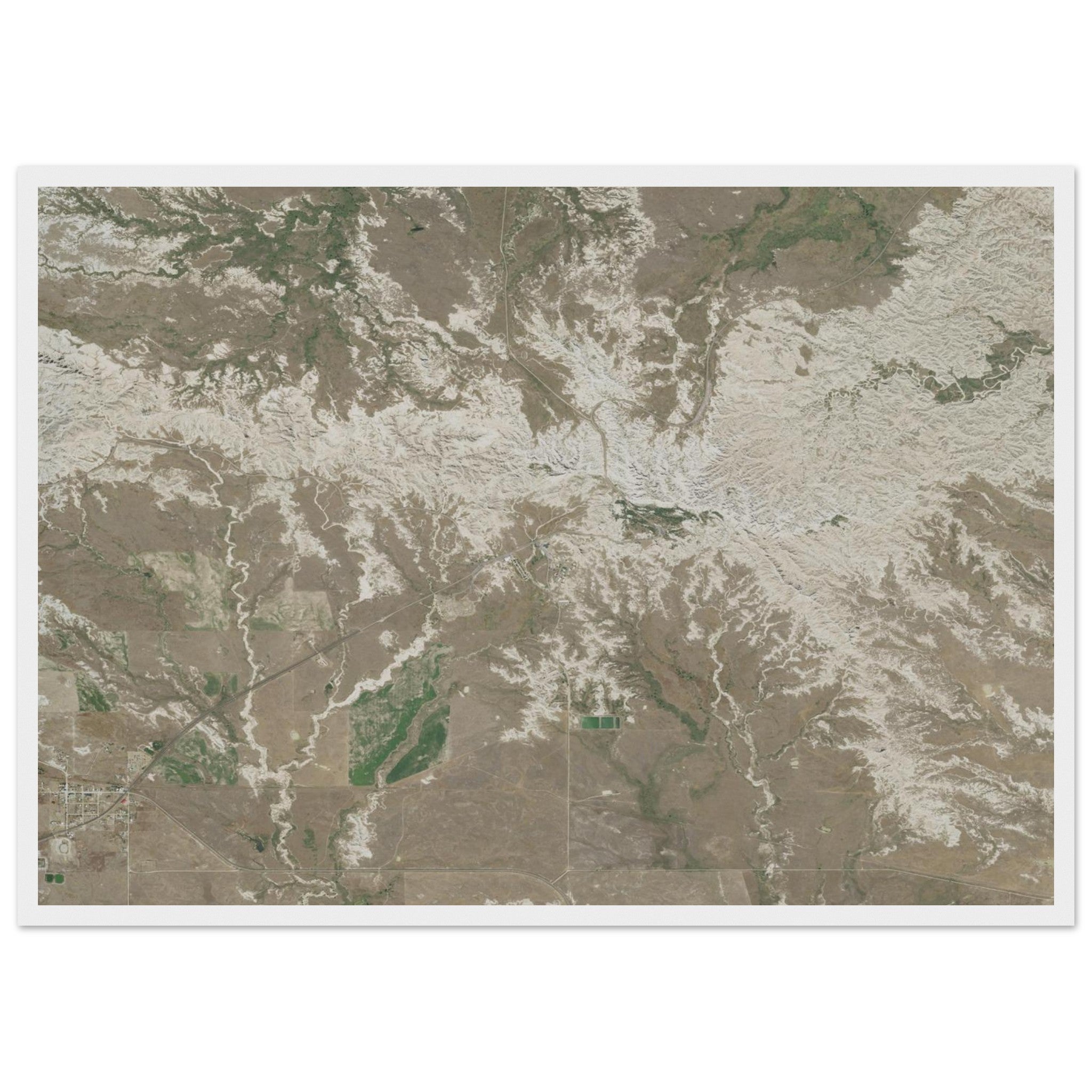Badlands National Park Natural Earth Print - Ink And Atlas