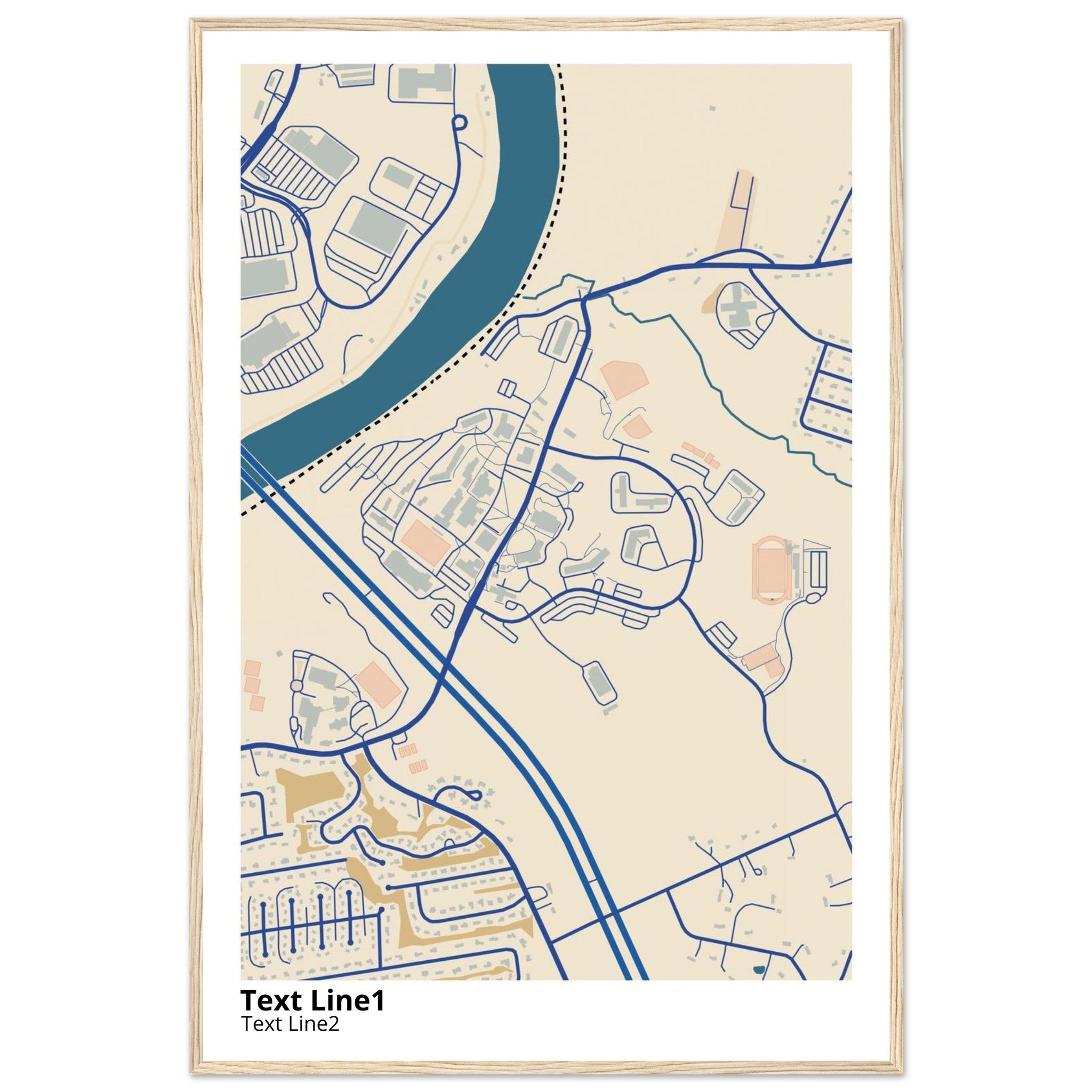 southern new hampshire university campus map poster