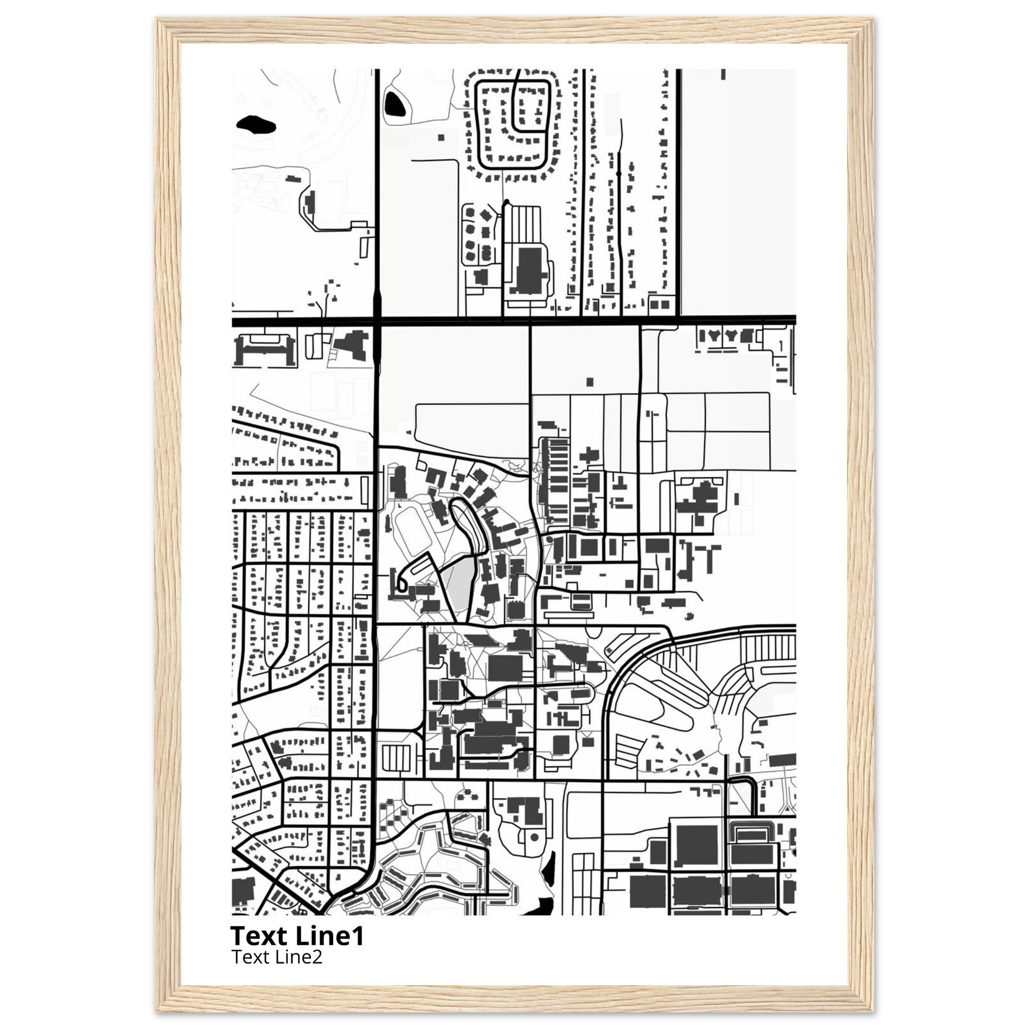 university of minnesota twin cities campus map poster