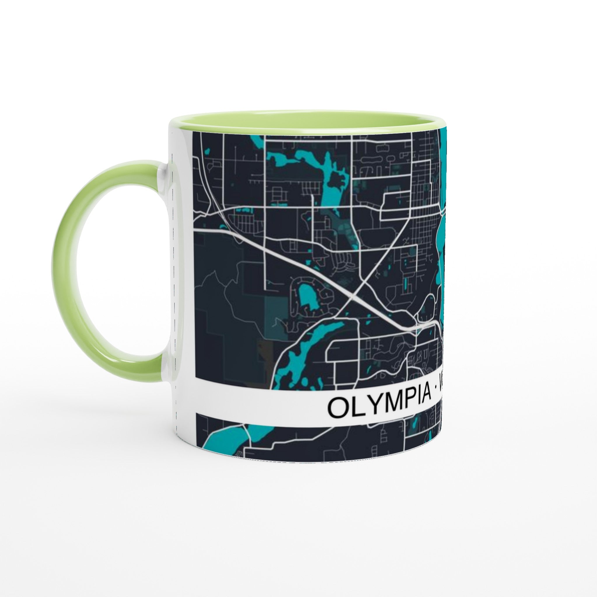 Olympia Modern City Map Mug (11oz) - Ink And Atlas