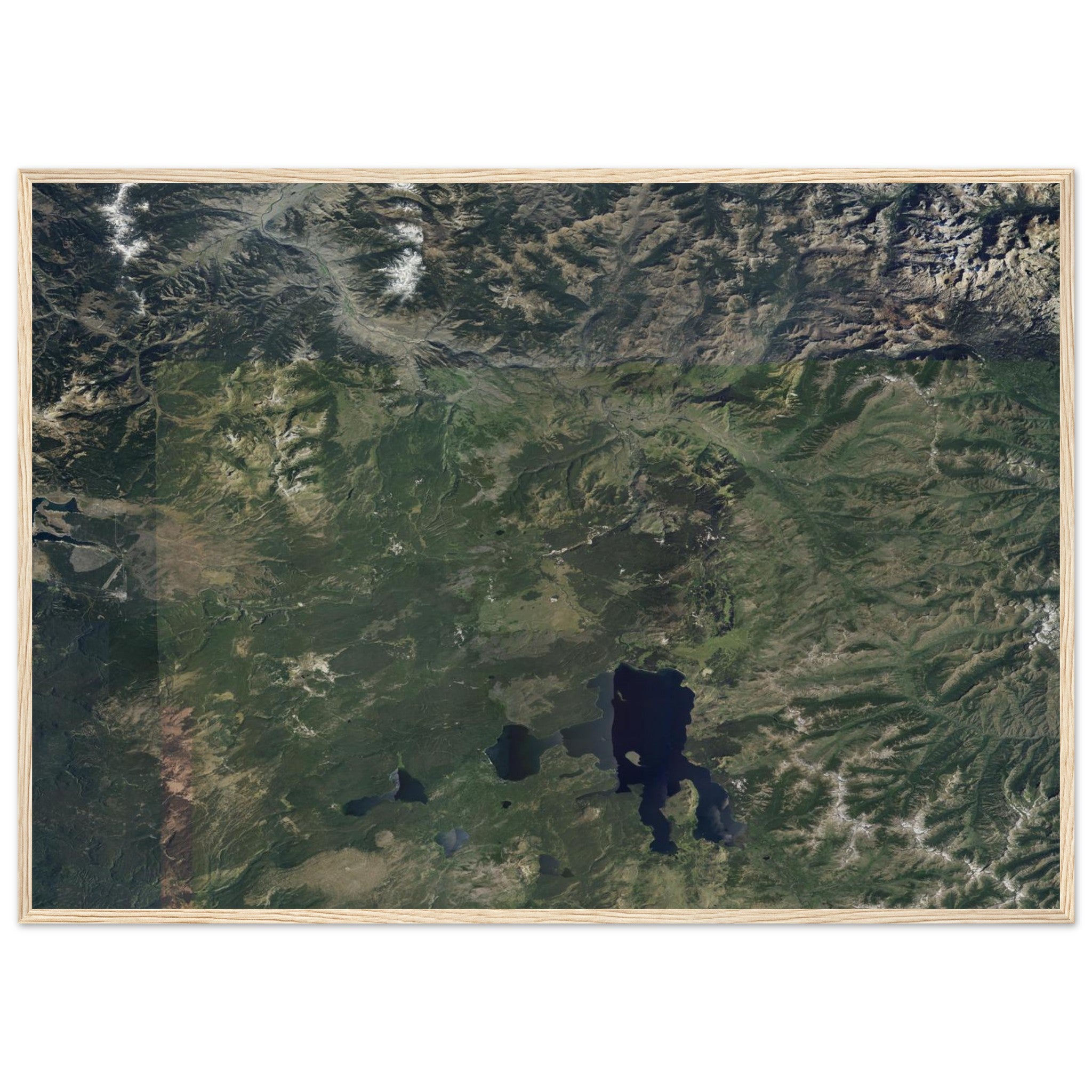 Yellowstone National Park Natural Earth Print - Ink And Atlas
