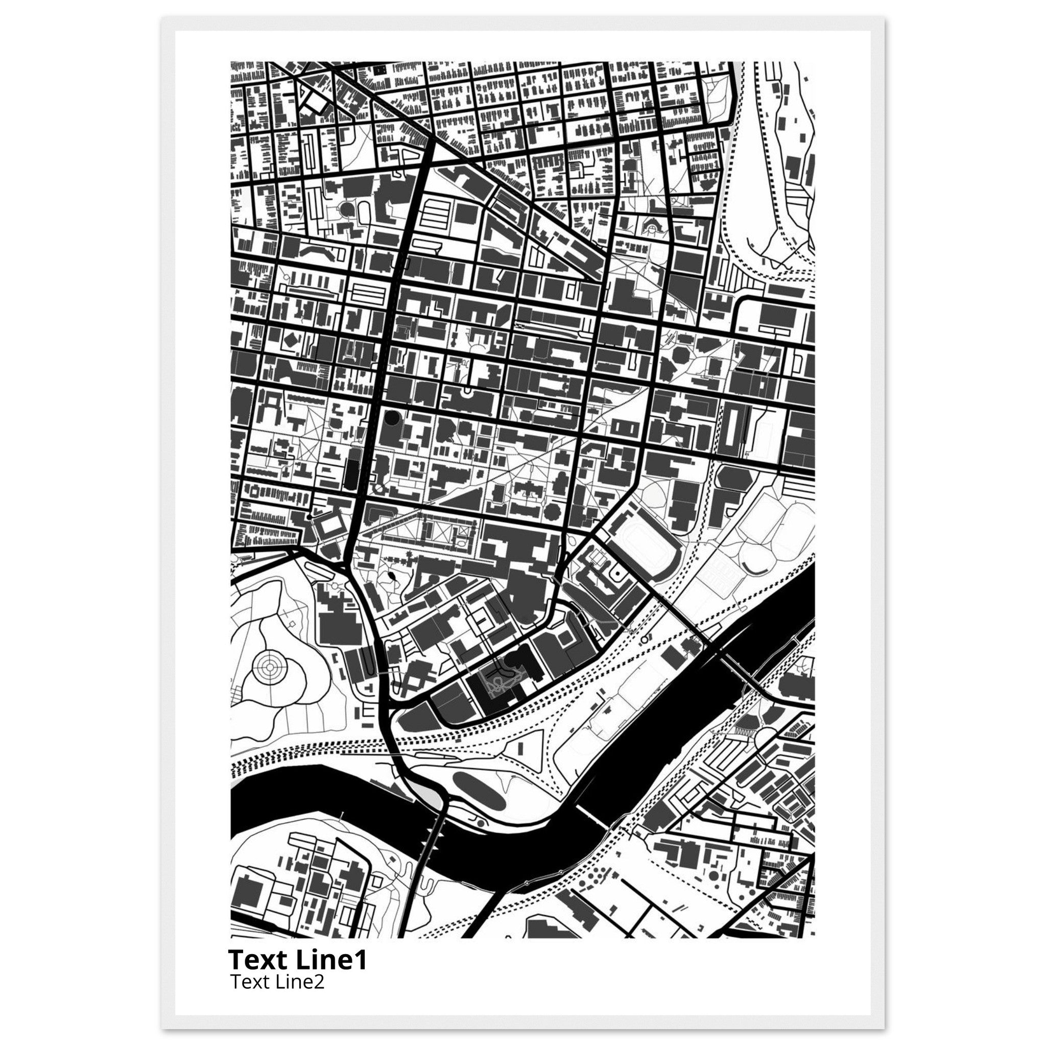 University of Pennsylvania Campus Map Poster | Graduation Gift - Ink And Atlas