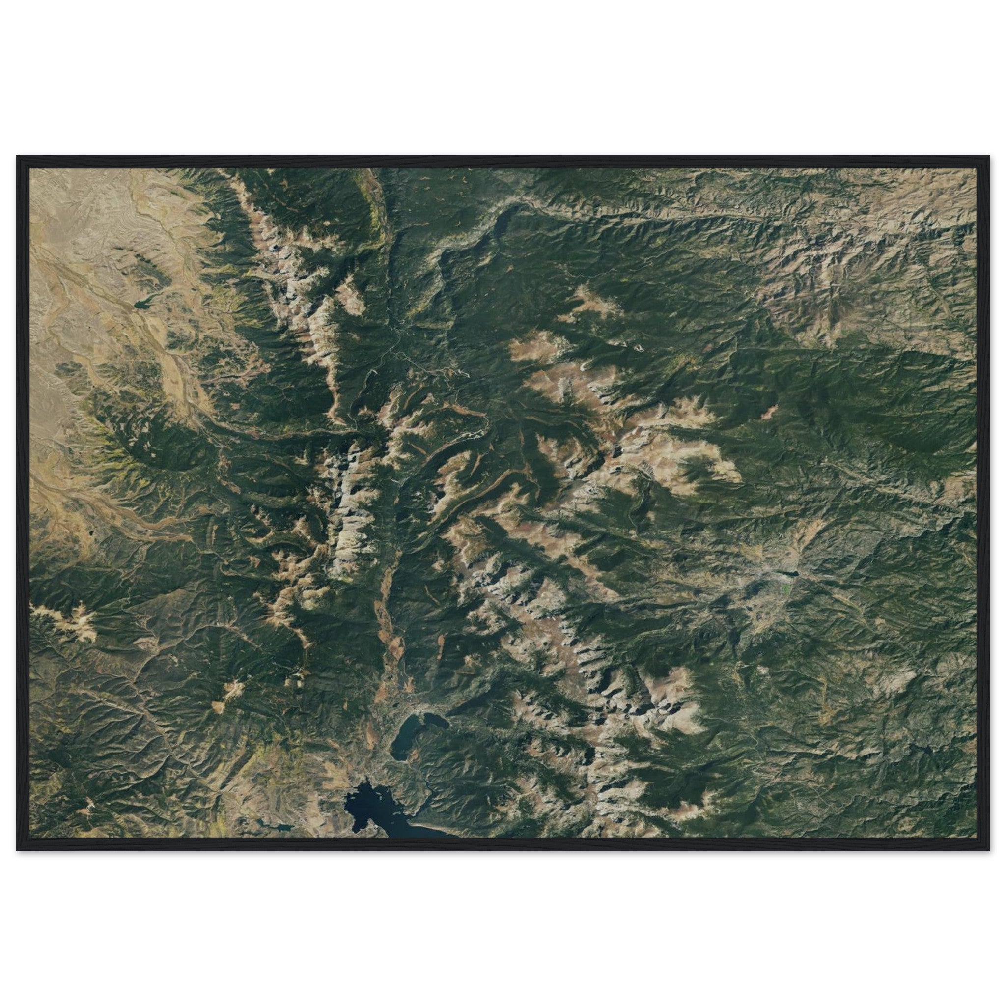 Rocky Mountains National Park Natural Earth Print - Ink And Atlas