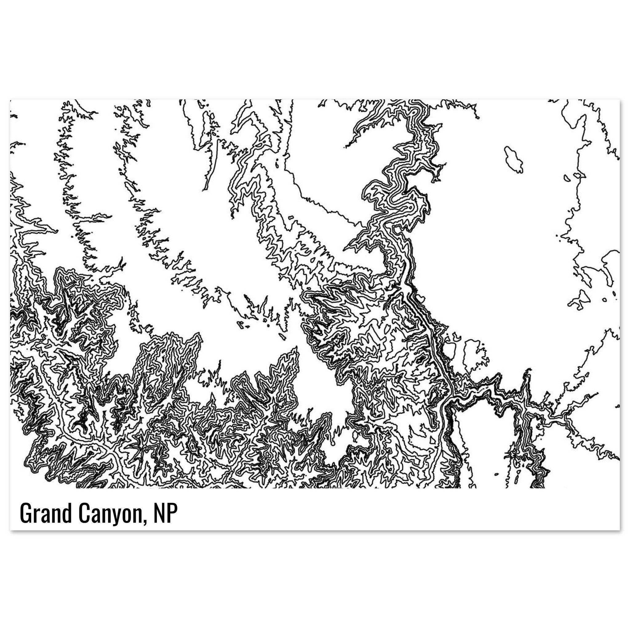 Custom Contours Print - Ink And Atlas