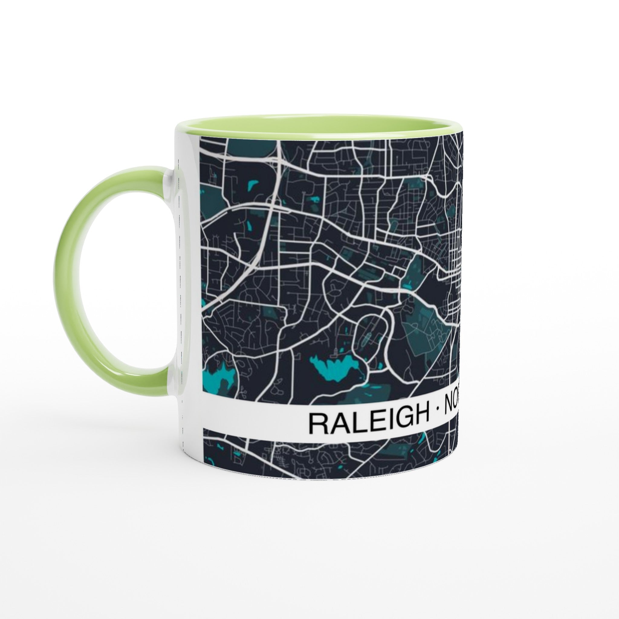 Raleigh Modern City Map Mug (11oz) - Ink And Atlas
