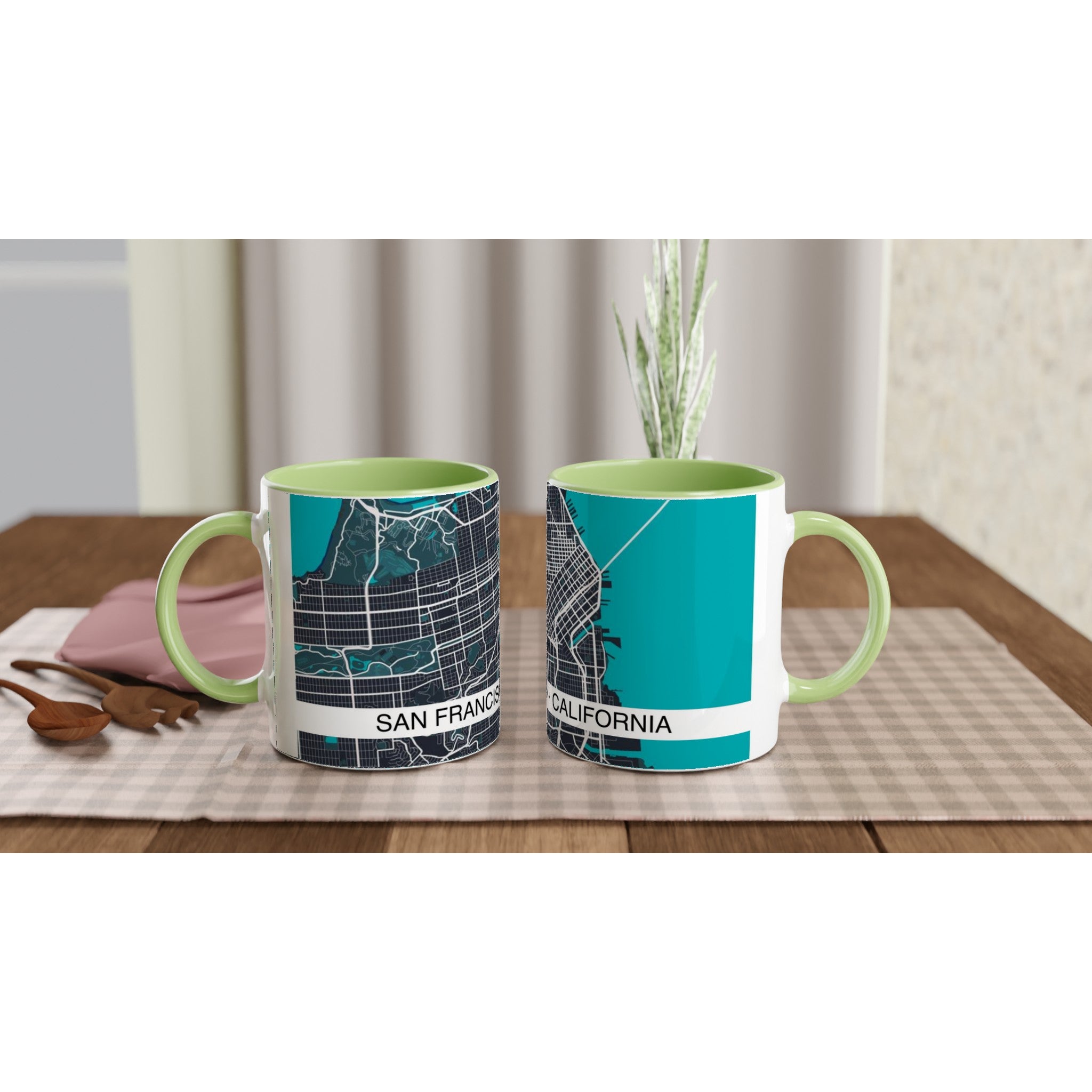 San Francisco Modern City Map Mug (11oz) - Ink And Atlas