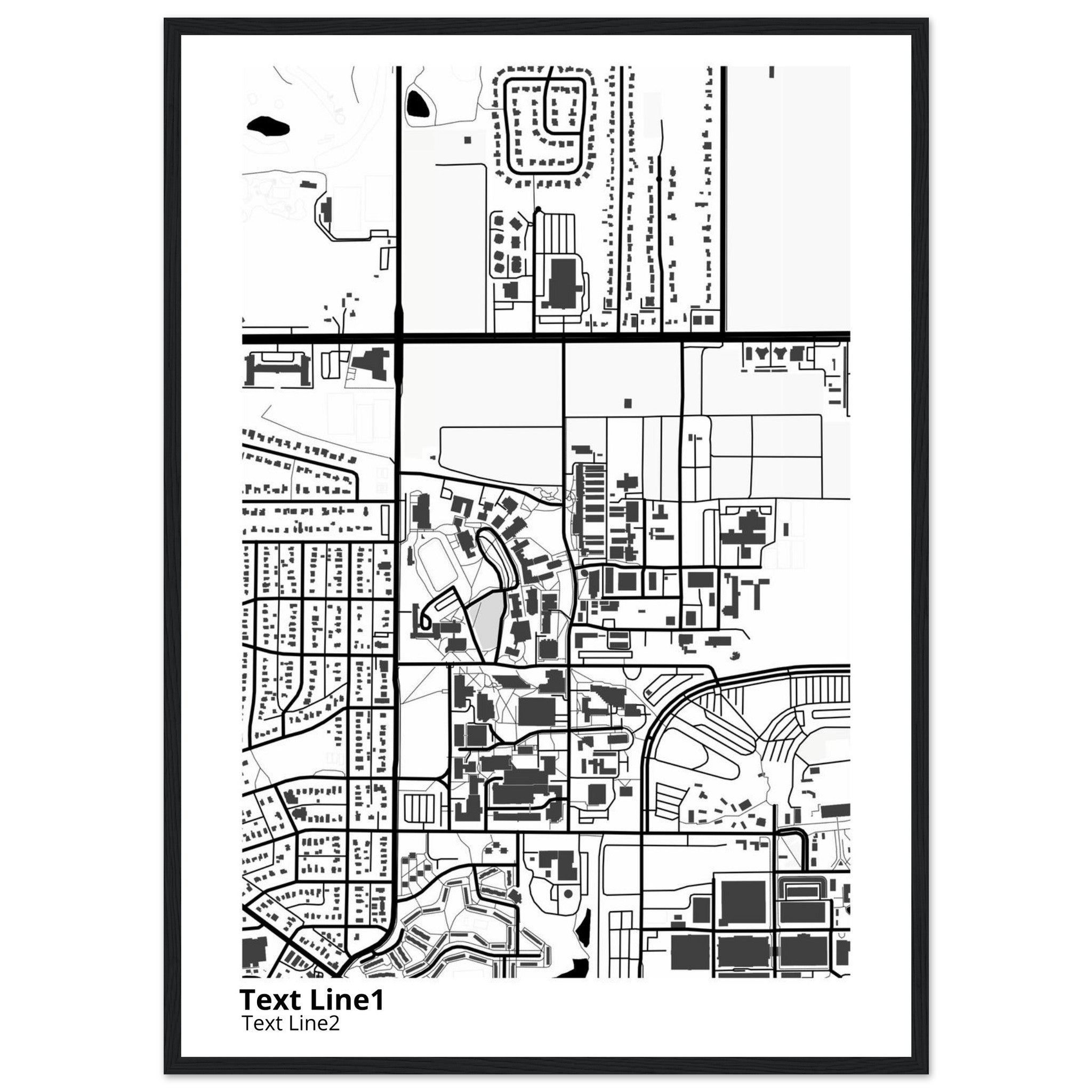 university of minnesota twin cities campus map poster