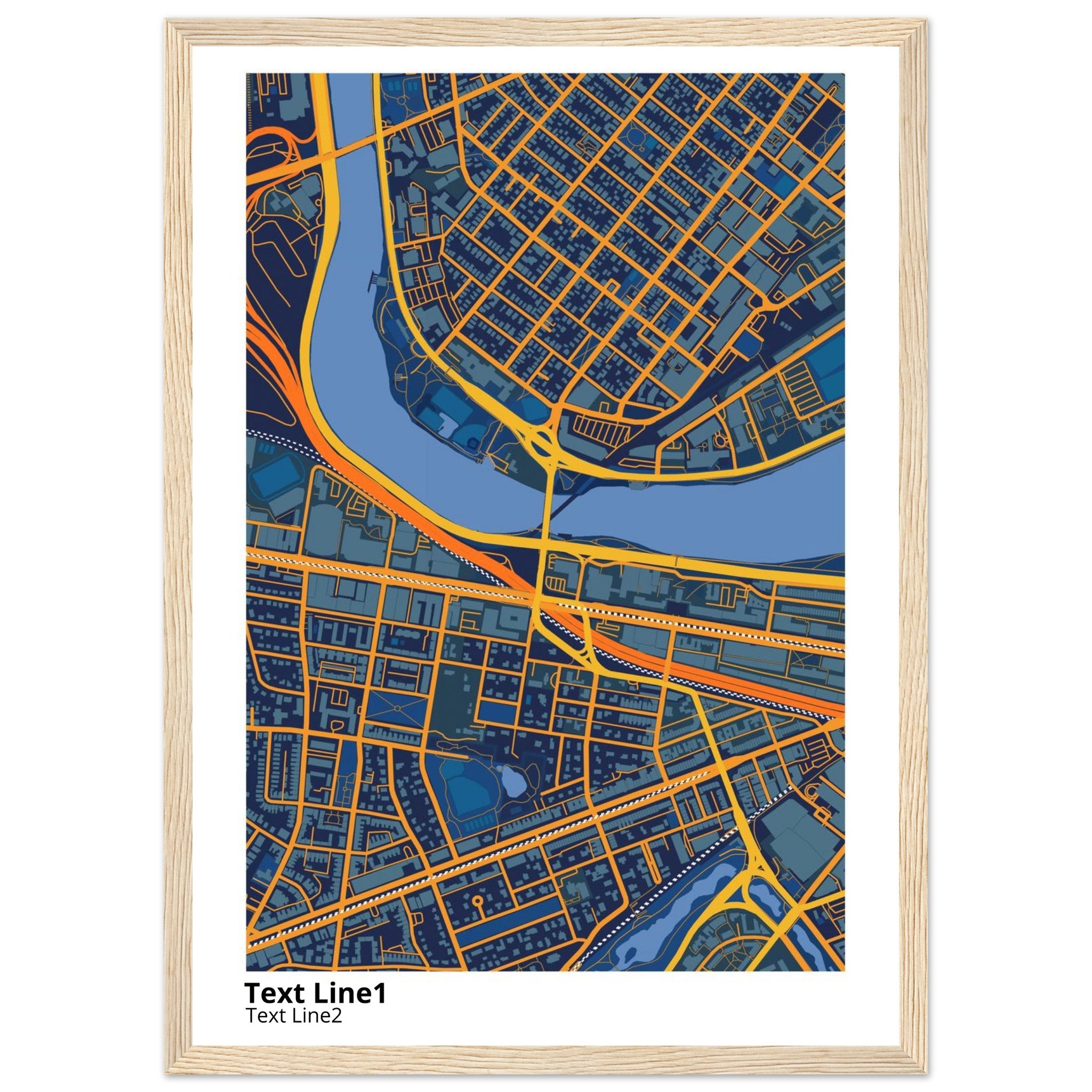 boston university campus map poster