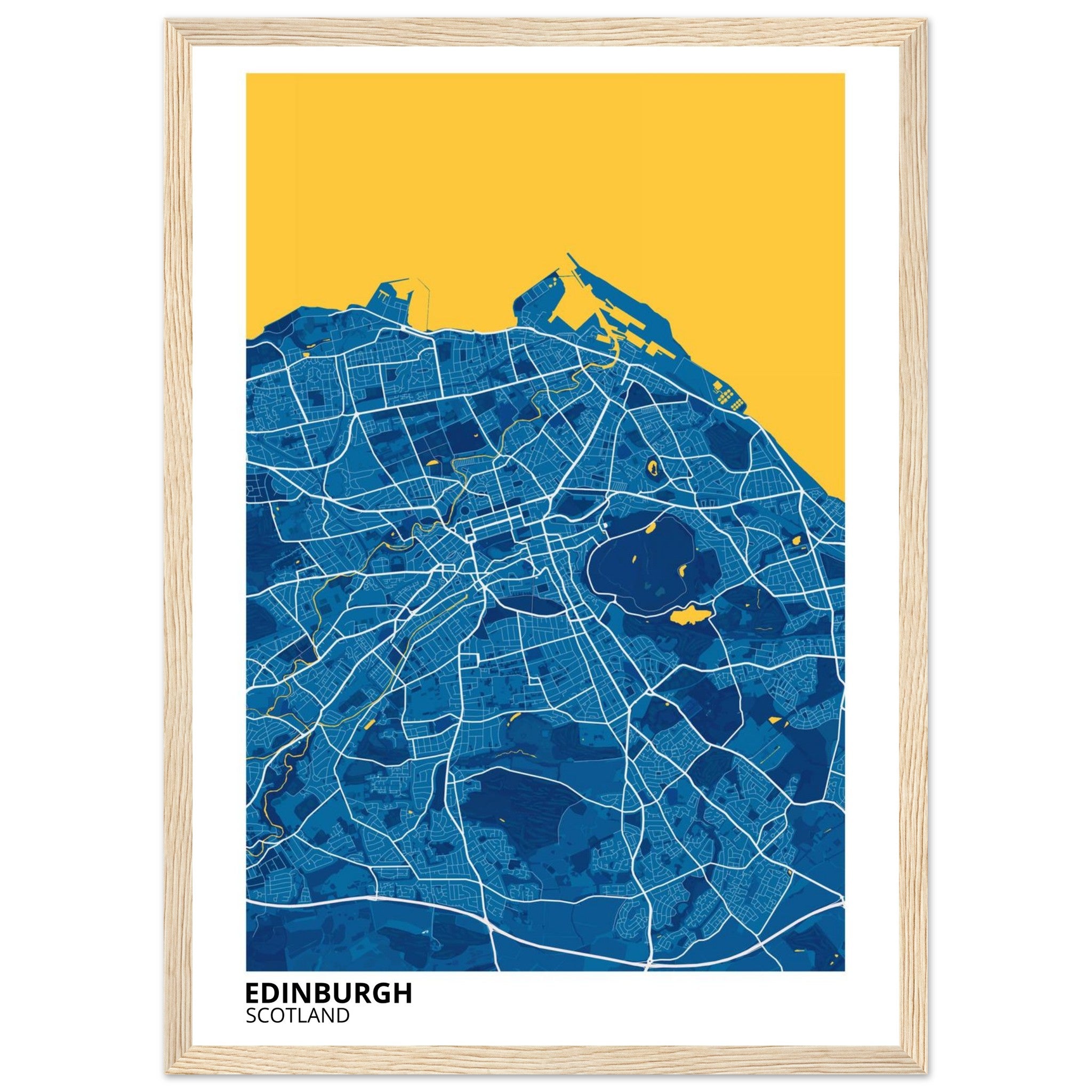 Edinburgh Scotland City Map Poster | Custom Map Art Print - Ink And Atlas