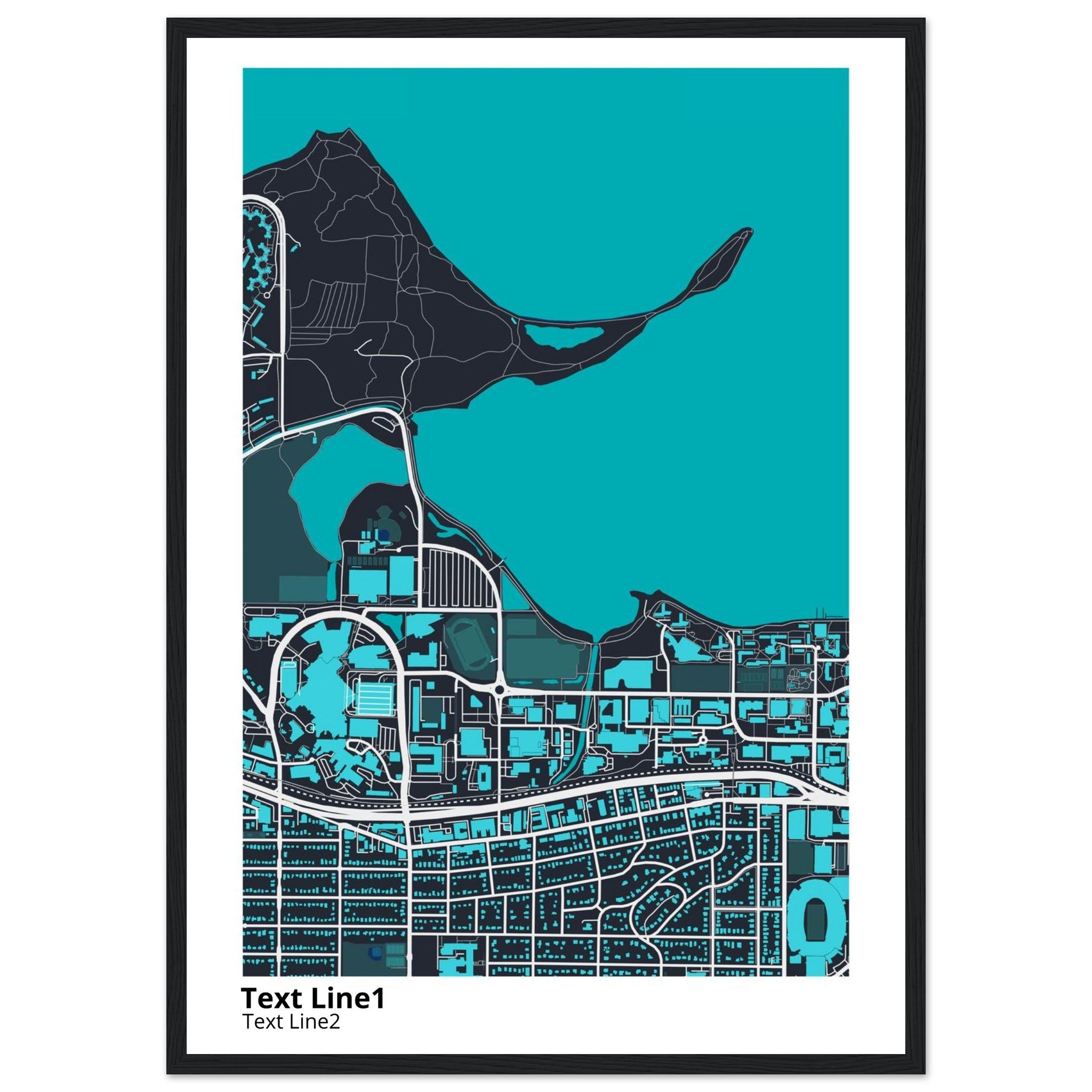 University of Wisconsin (Madison) Campus Map Poster | Graduation Gift - Ink And Atlas