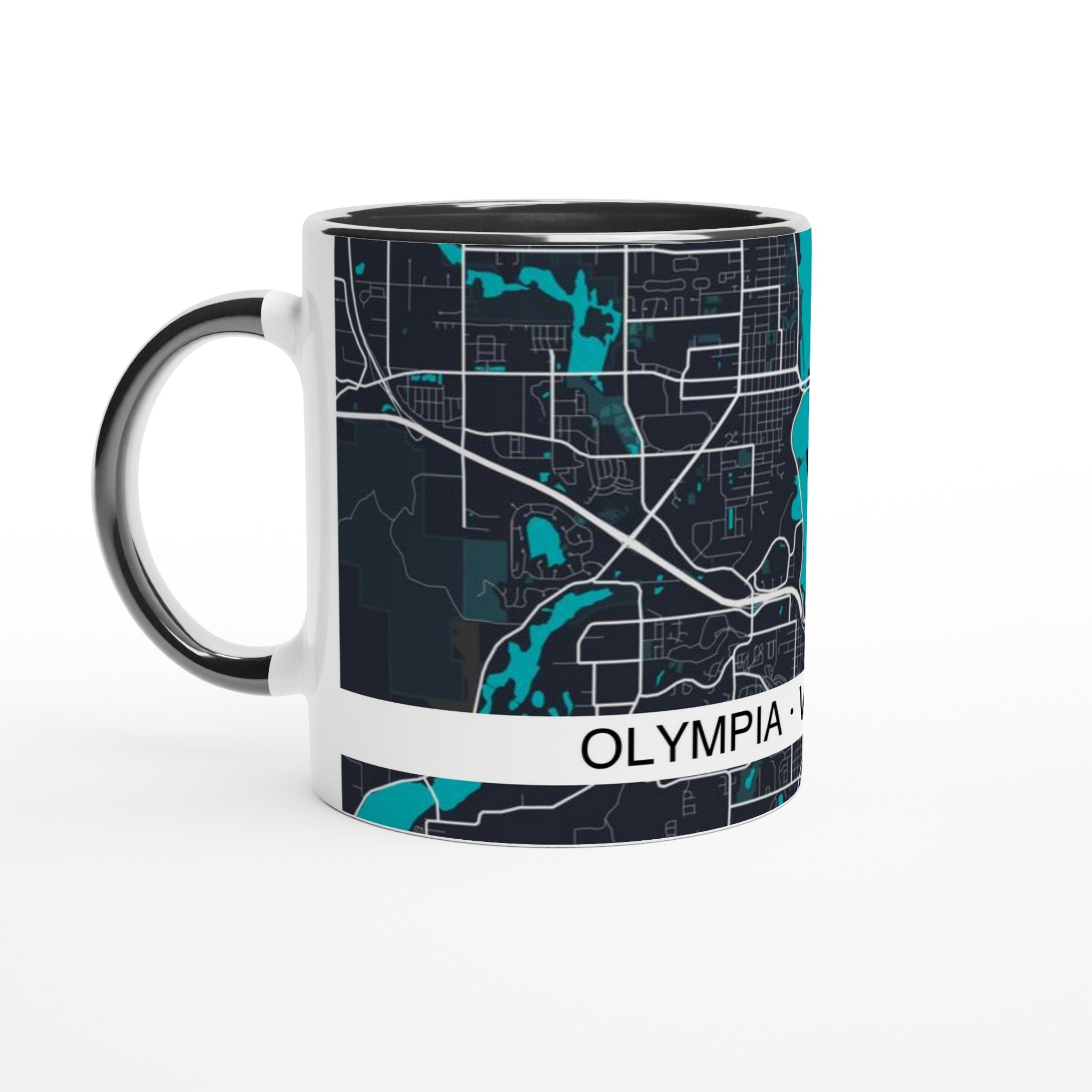 Olympia Modern City Map Mug (11oz) - Ink And Atlas