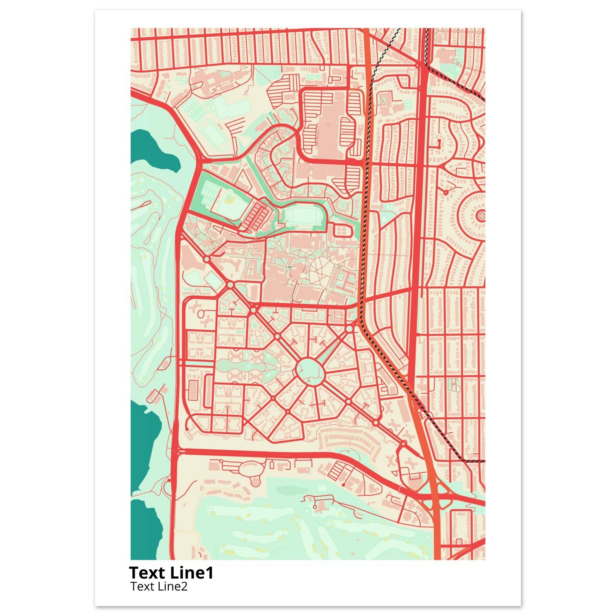 san francisco state university campus map poster