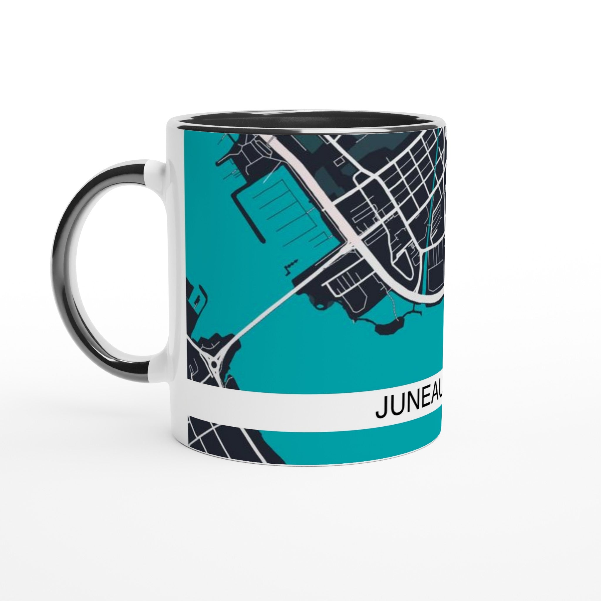 Juneau Alaska Modern City Map Mug - Ink And Atlas