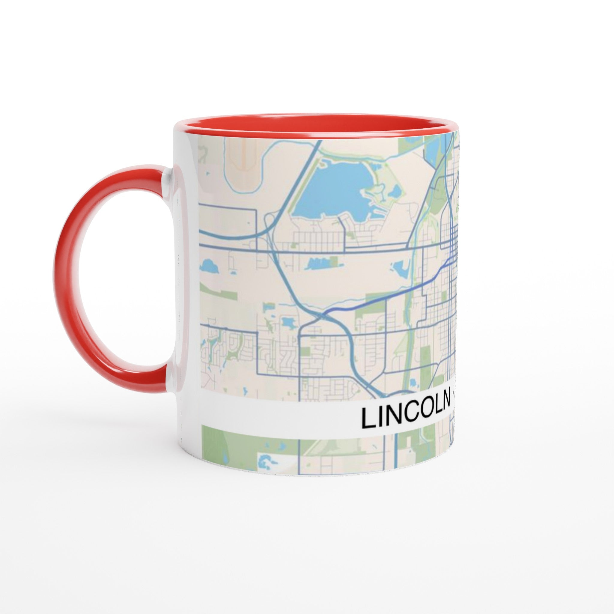 Lincoln Modern City Map Mug (11oz) - Ink And Atlas