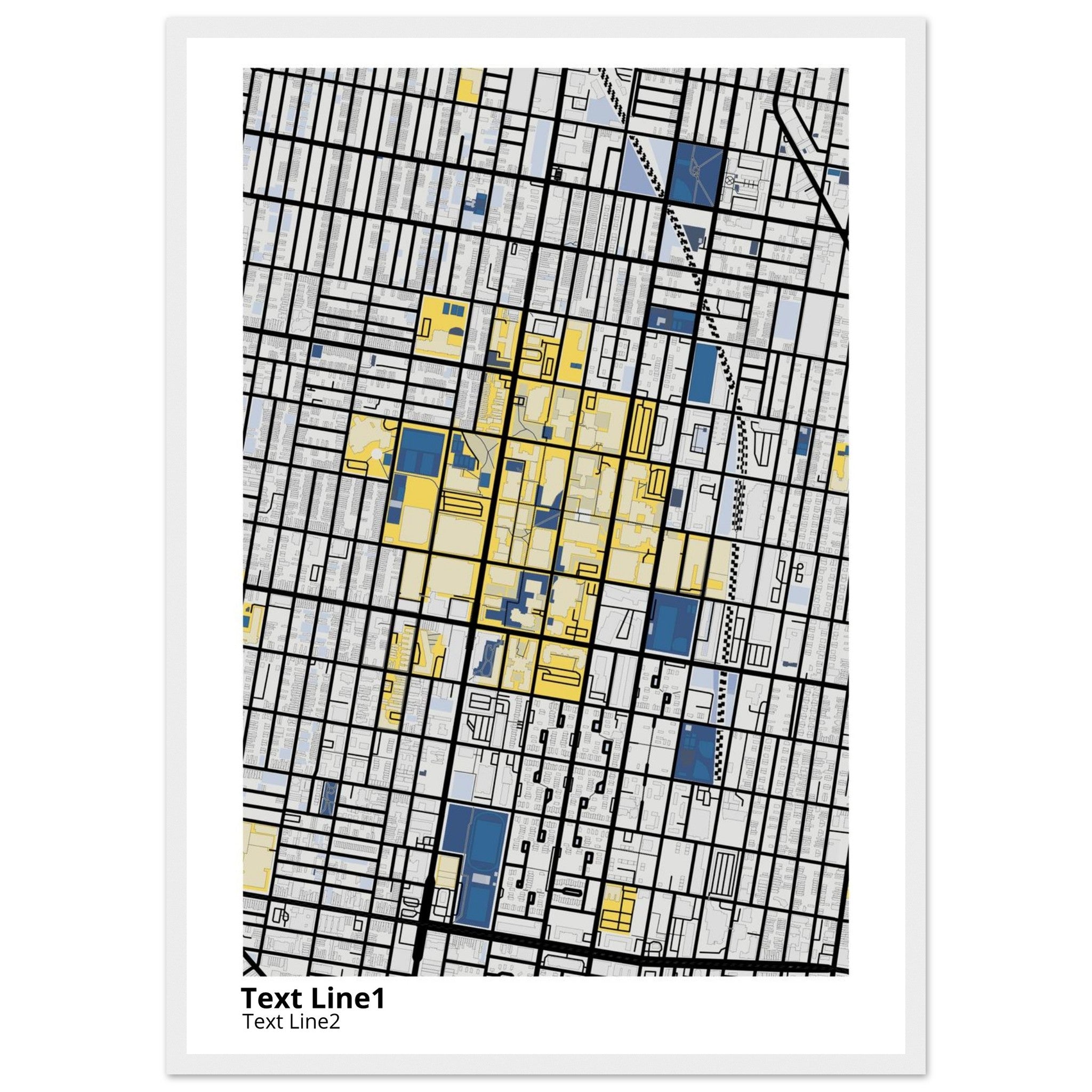 Temple University Pennsylvania Campus Map Poster | Graduation Gift - Ink And Atlas
