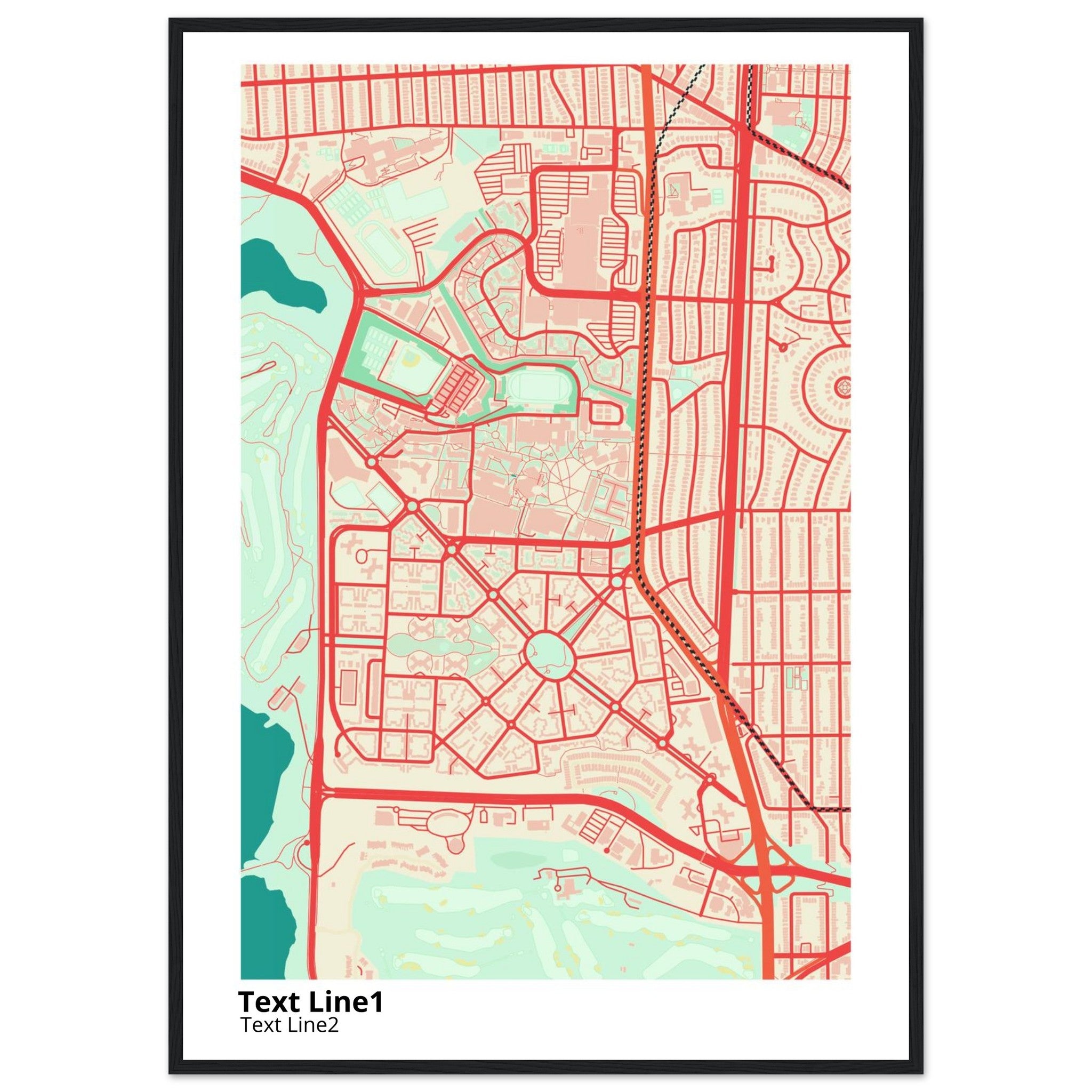 san francisco state university campus map poster