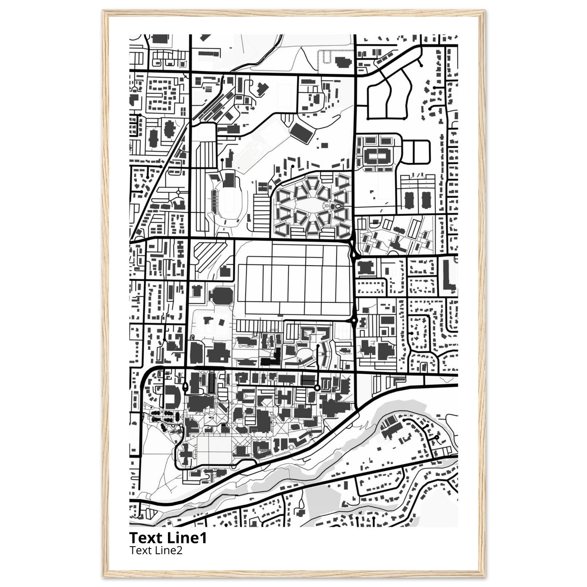 Utah State University Campus Map Poster | Graduation Gift - Ink And Atlas