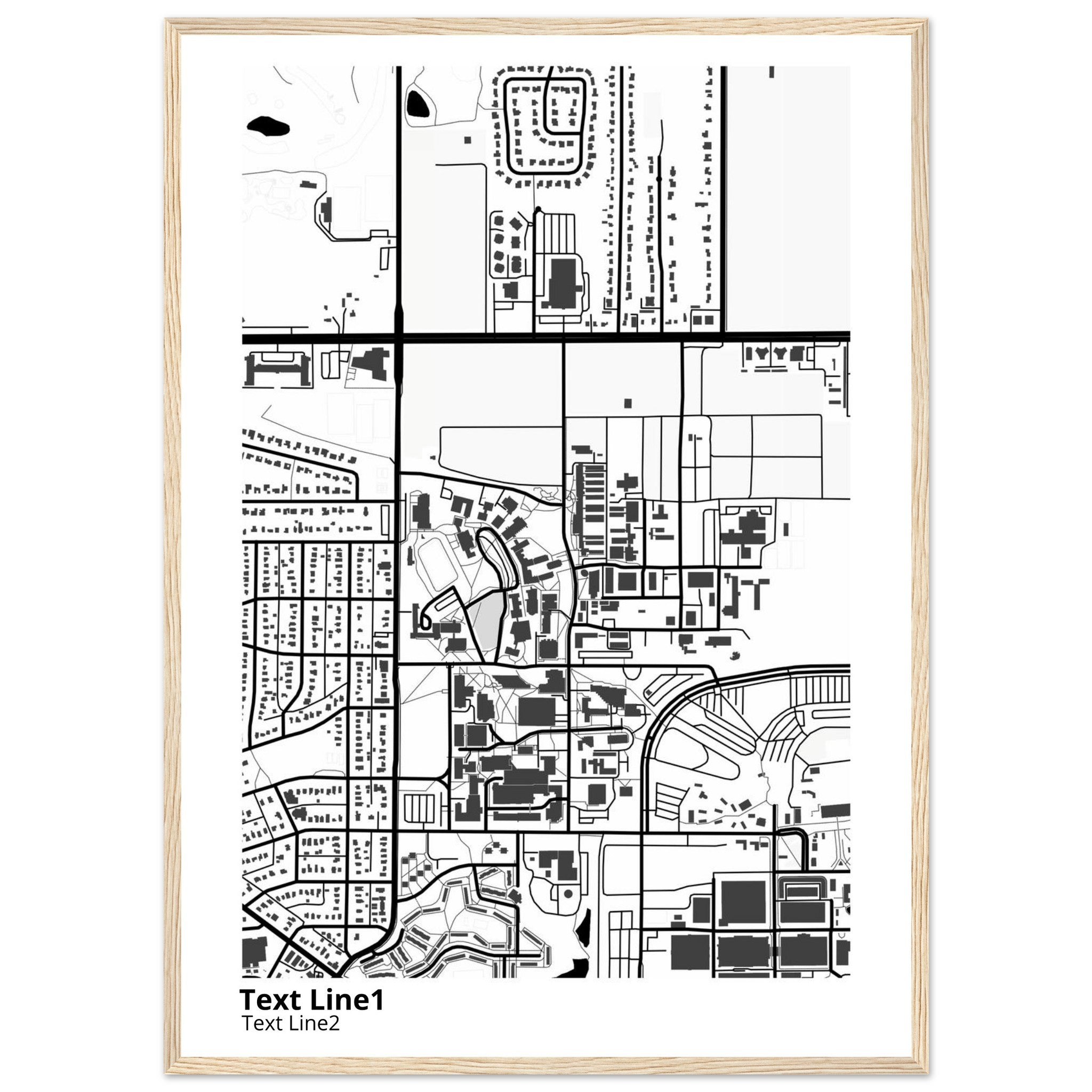 university of minnesota twin cities campus map poster