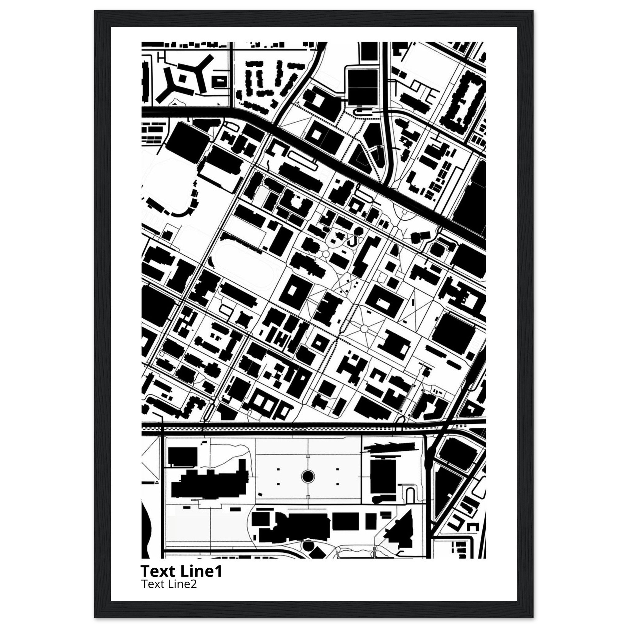 university of southern california campus map poster
