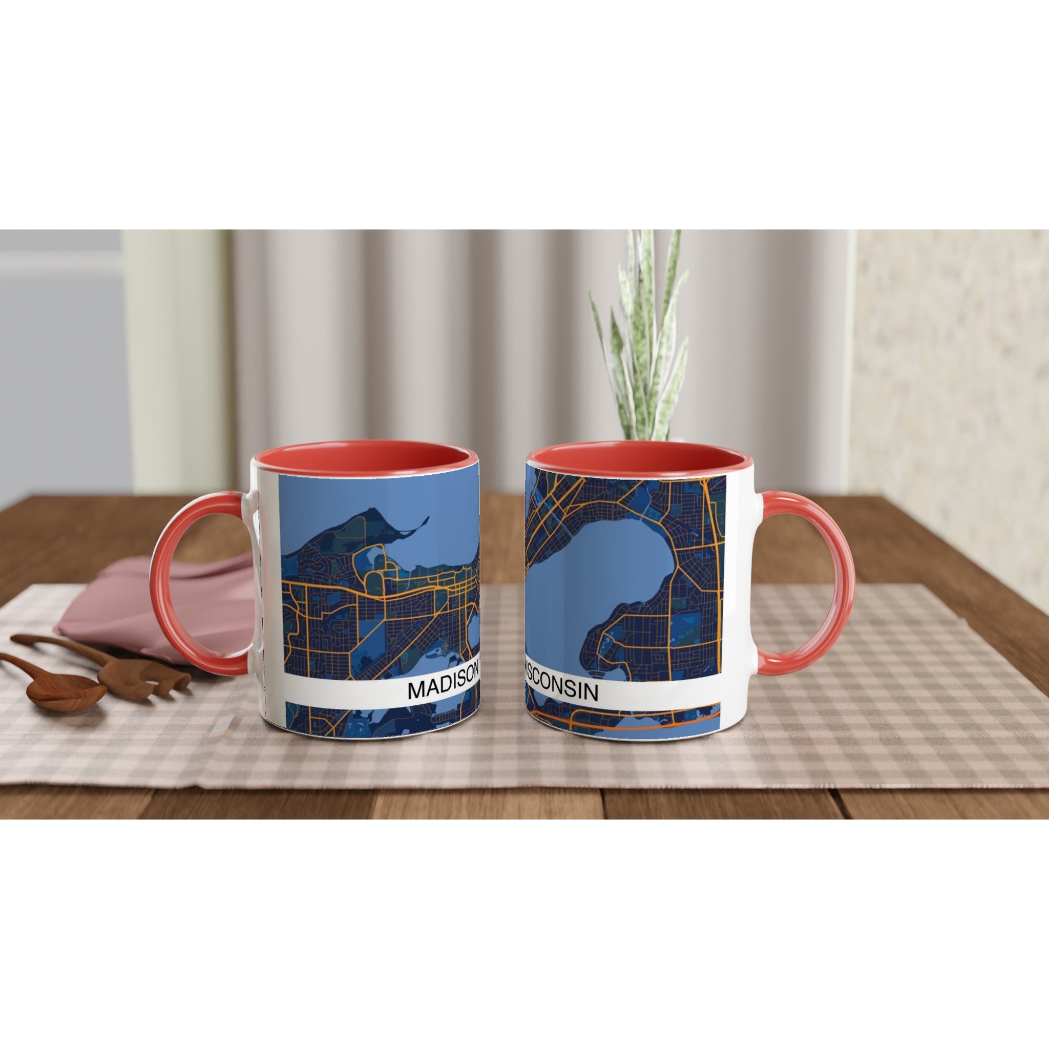 Madison Modern City Map Mug (11oz) - Ink And Atlas
