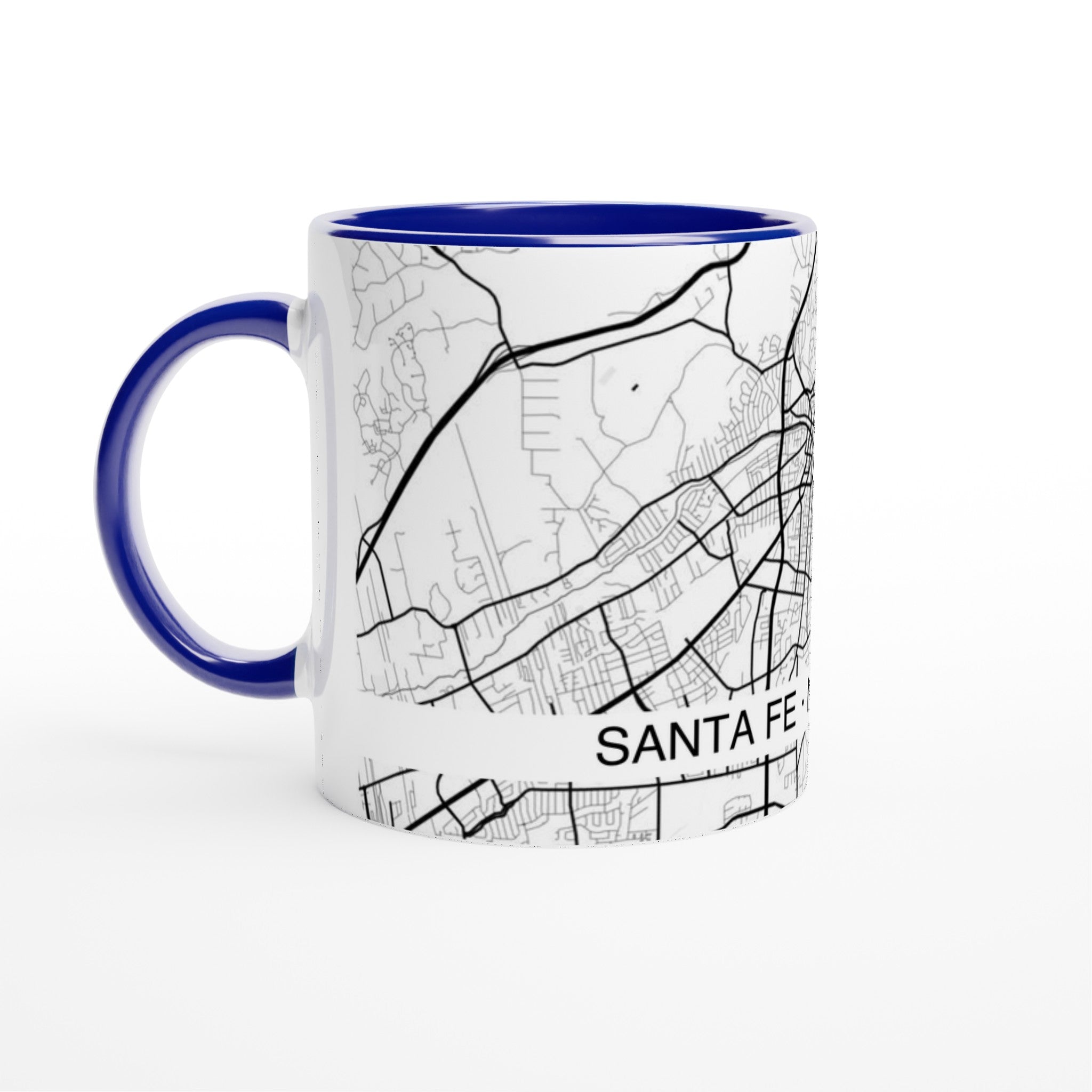 Santa Fe Modern City Map Mug (11oz) - Ink And Atlas